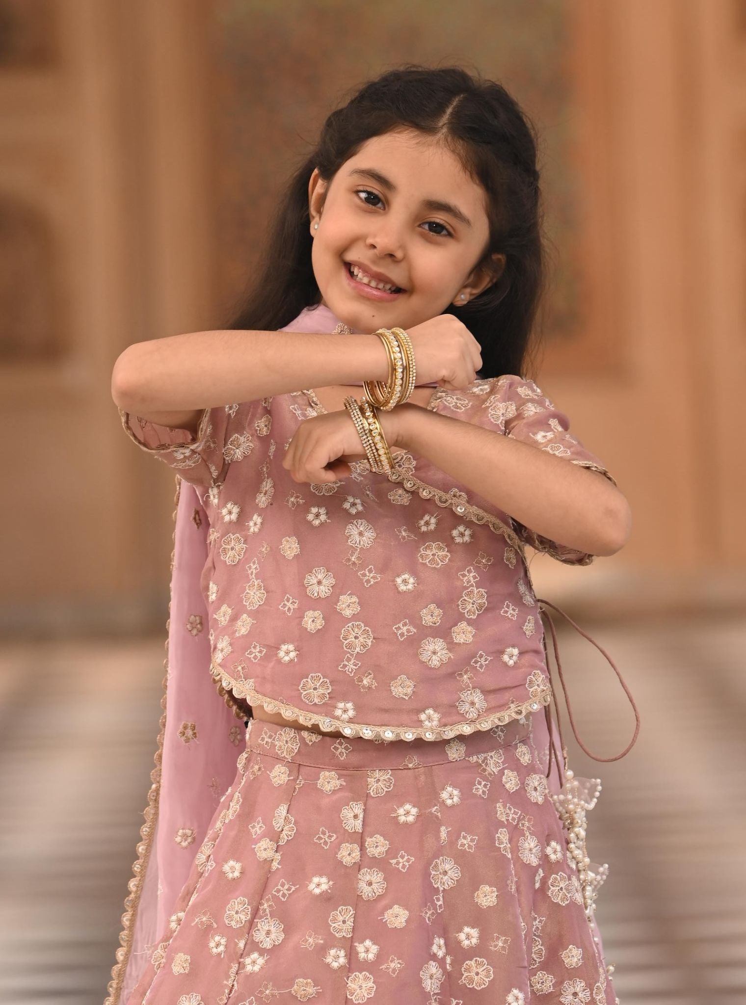 Jalebi Luxe Tissue Lilac Lehenga