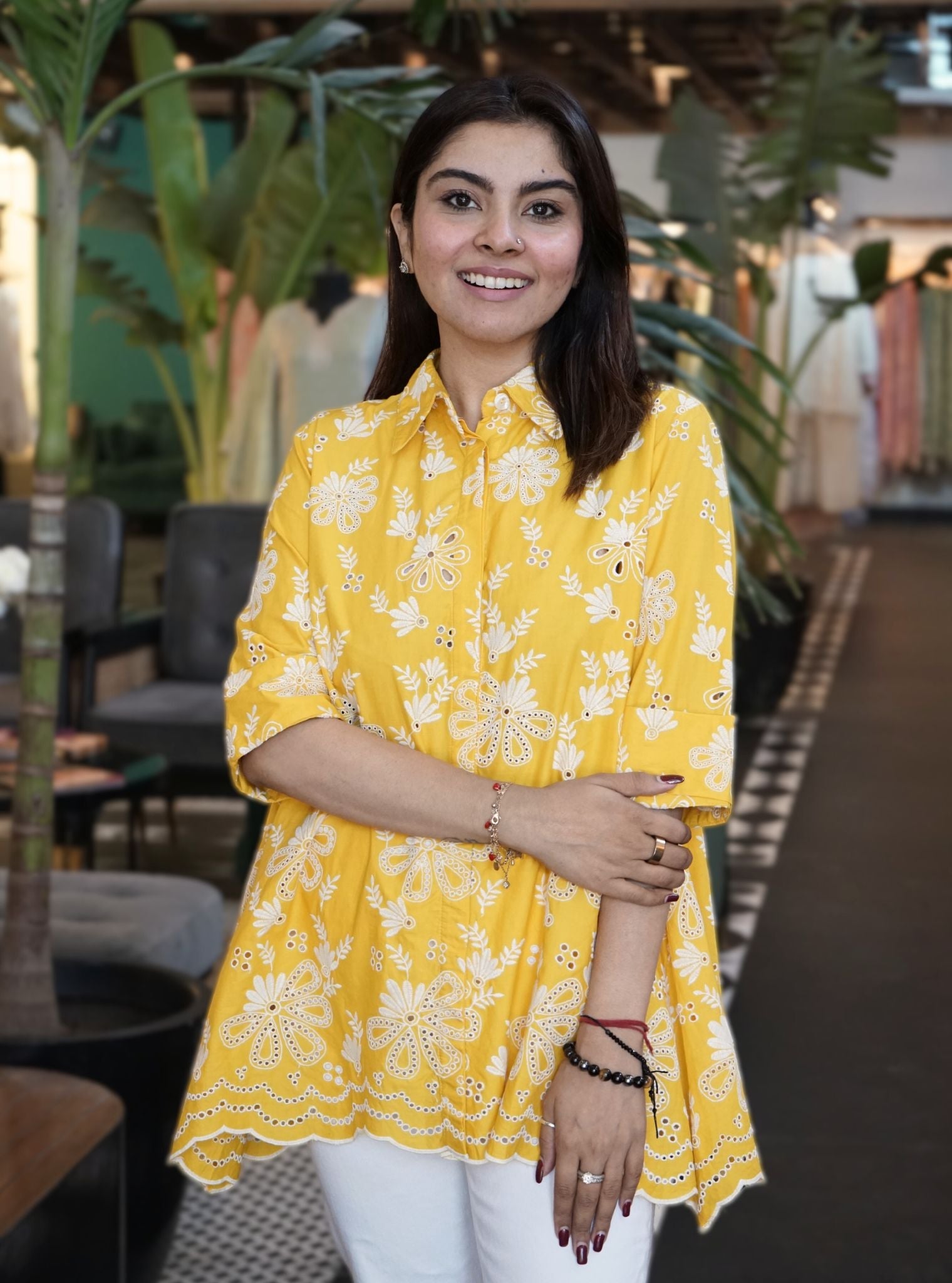 Chiara Iconic Supima Cotton Yellow Shirt