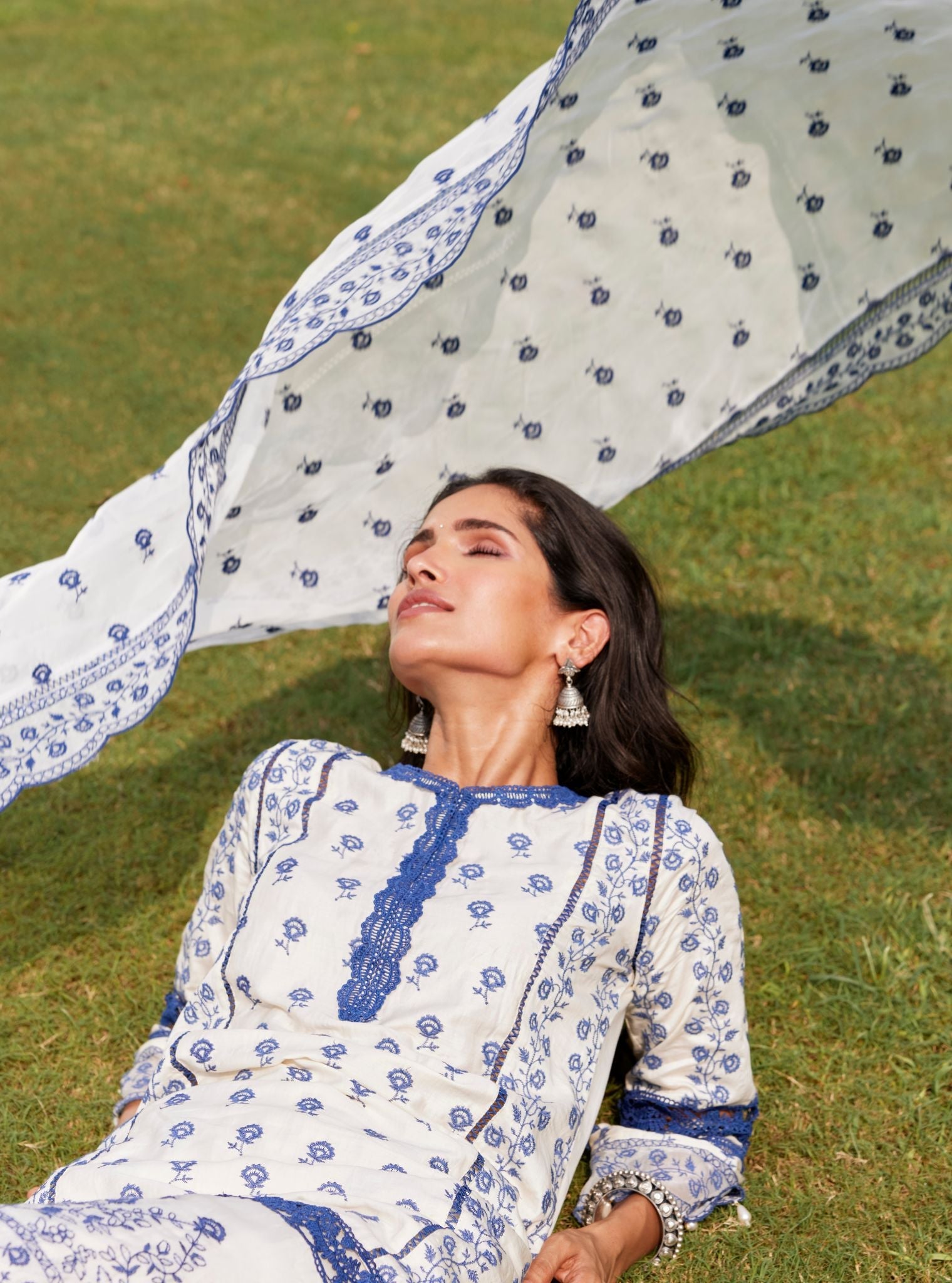 Svasti Pima Off White Kurta Set