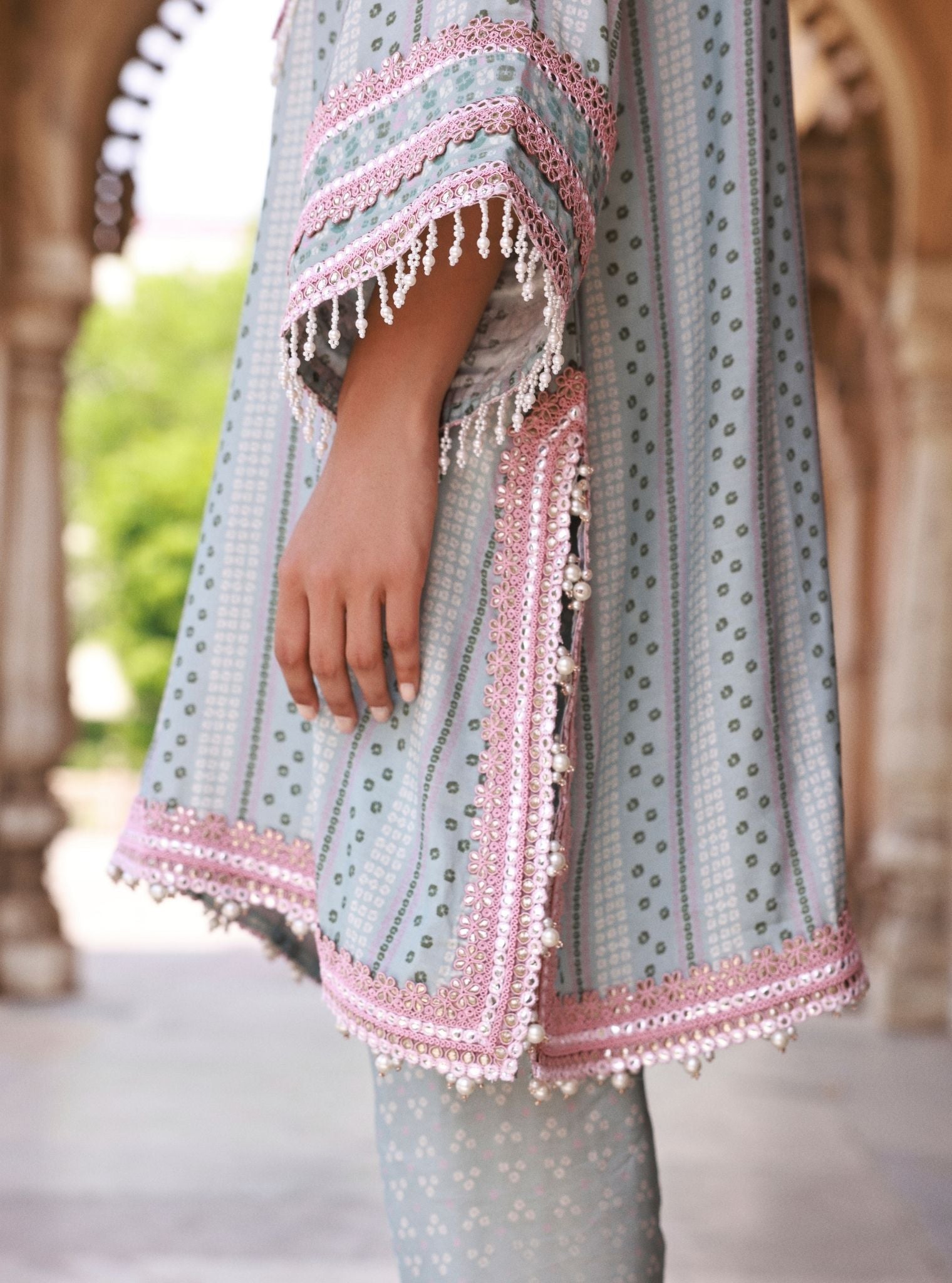 Vanera Lawn Blue Kurta Set