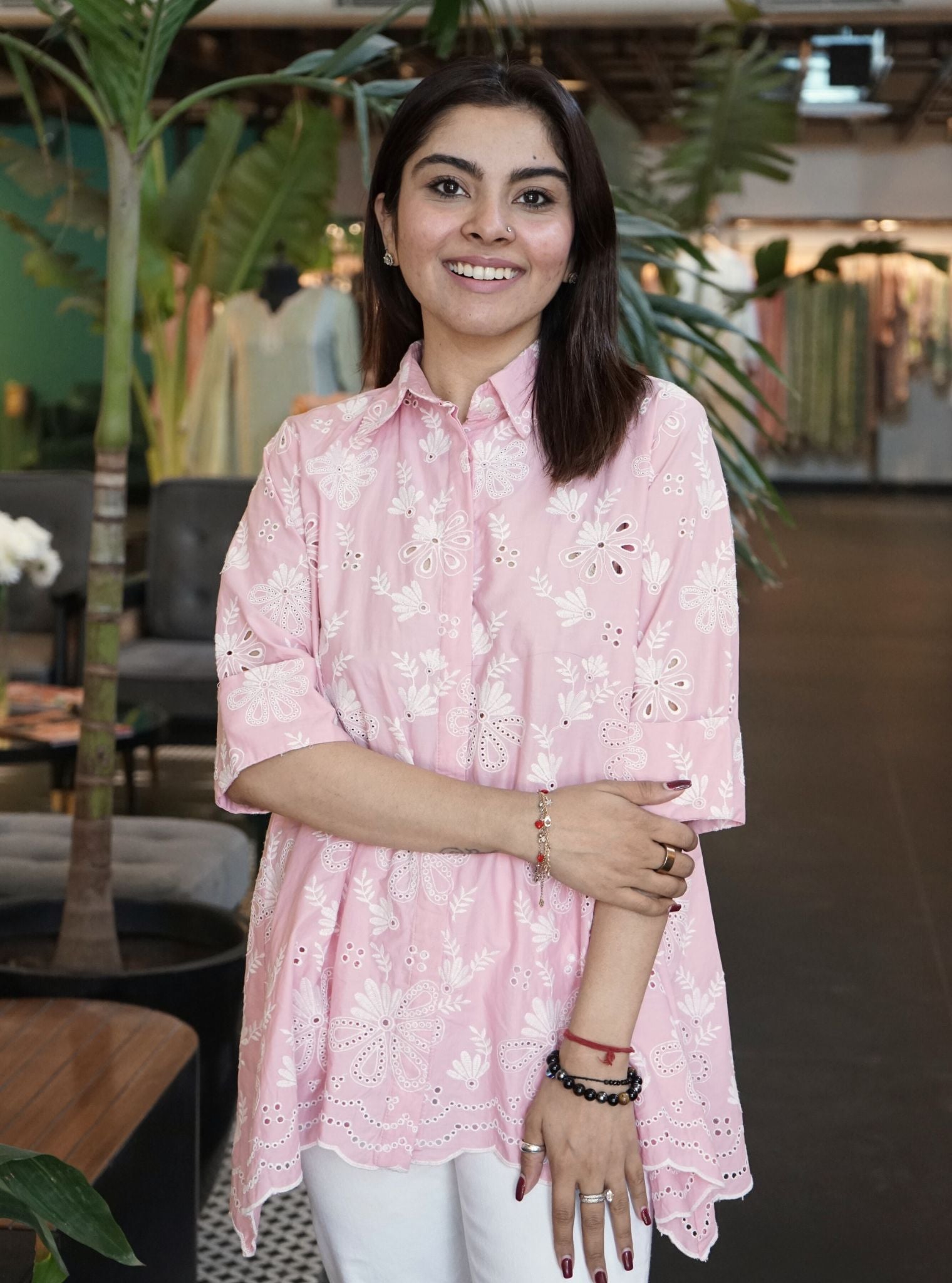 Chiara Iconic Supima Cotton Pink Shirt