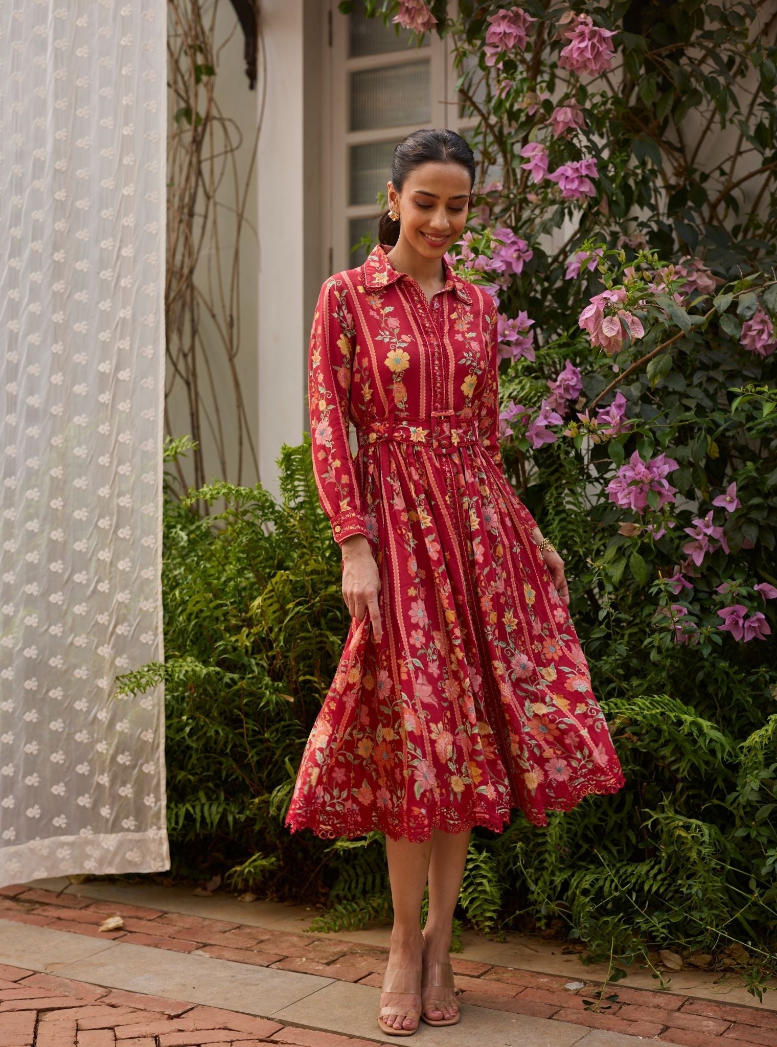 Taara Lawn Red Dress
