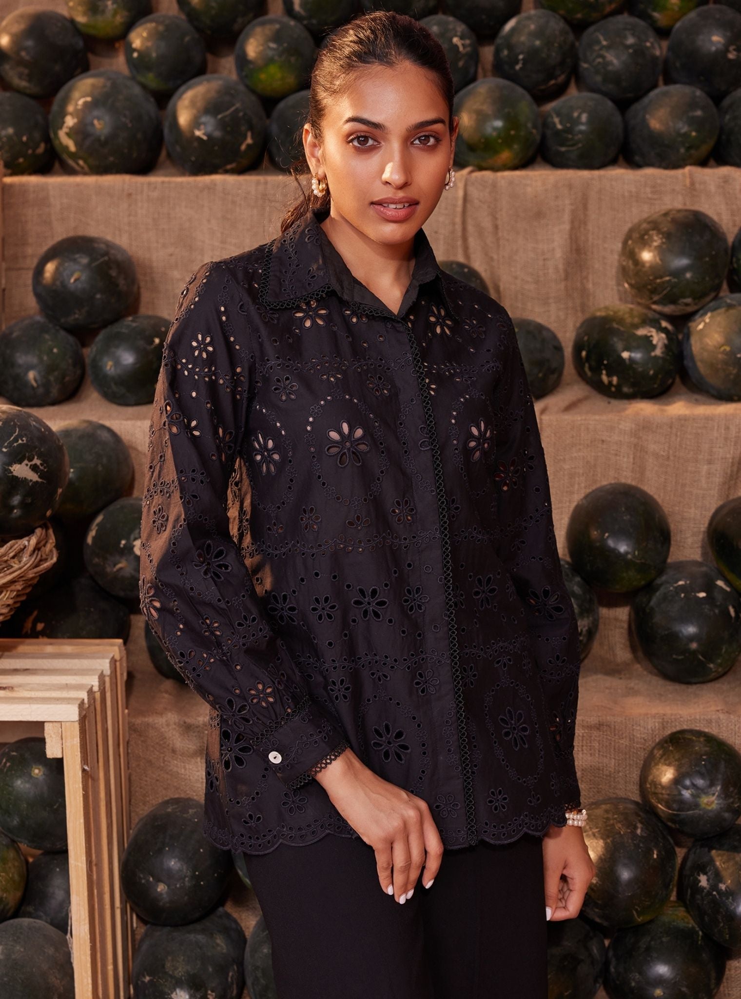 Sia Iconic Supima Cotton Black Shirt