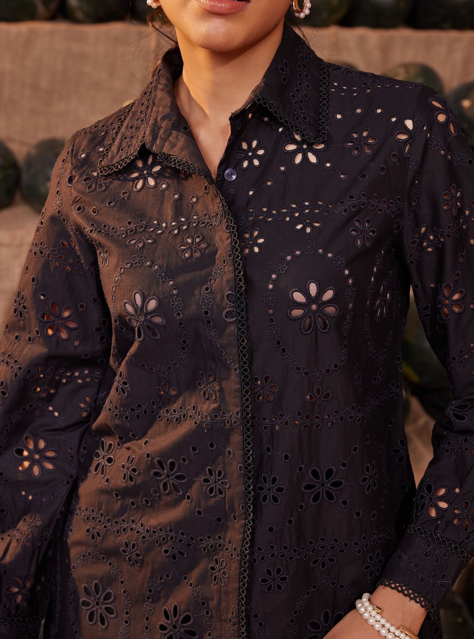 Sia Iconic Supima Cotton Black Shirt