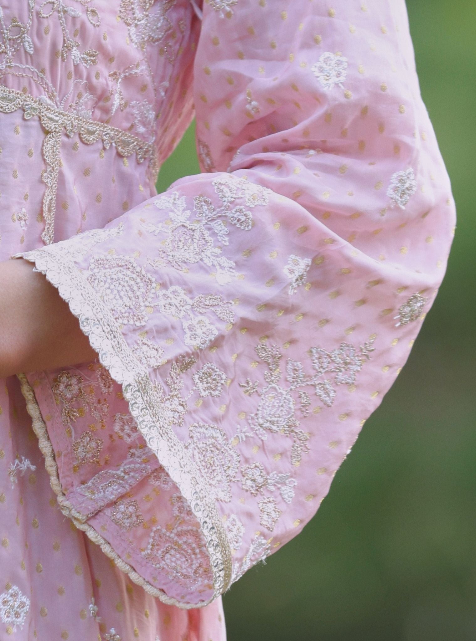 Rangeela Banarsi Pink Anarkali Kurta Set