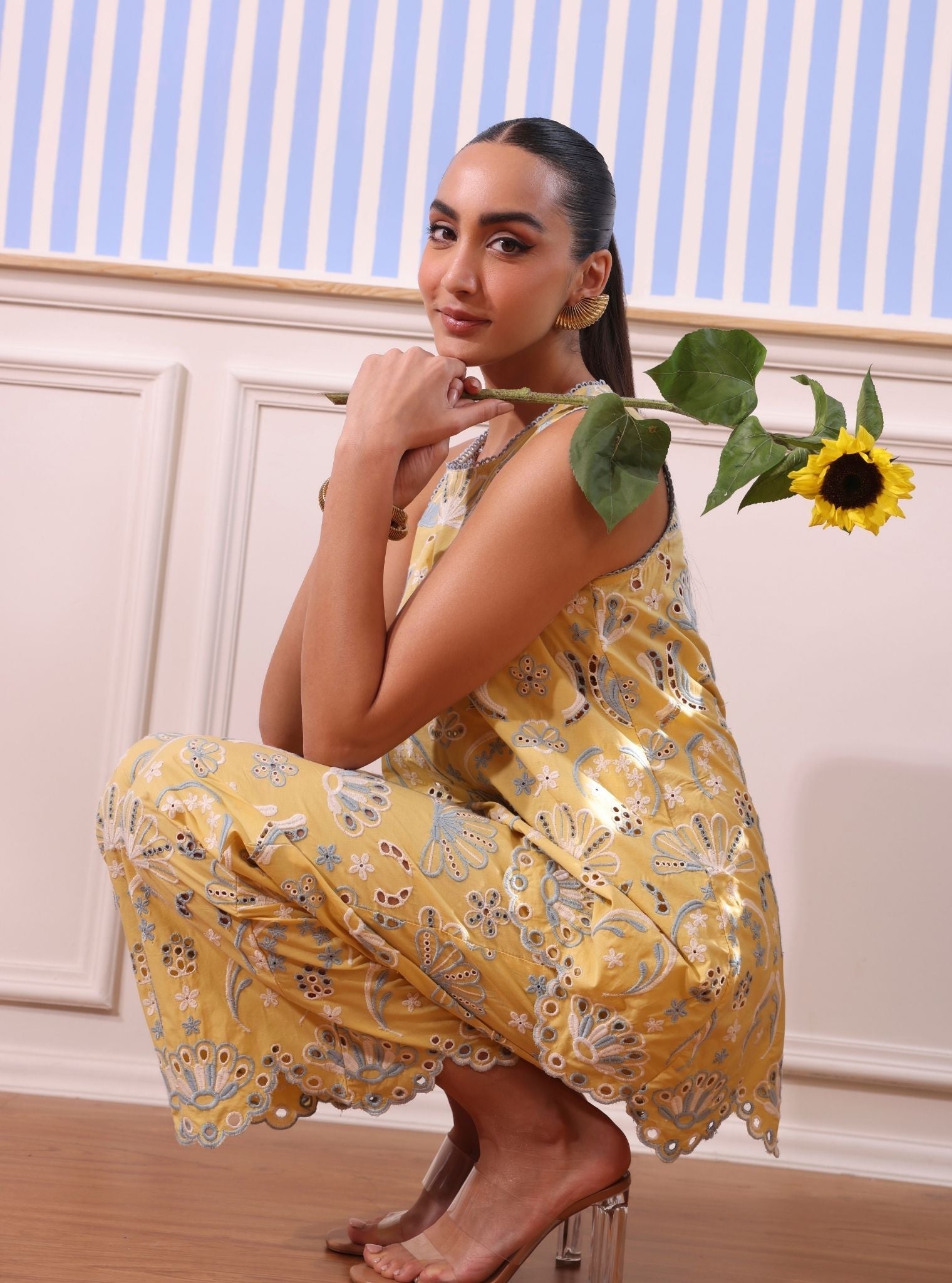 Shaya Supima Cotton Butter Yellow Co-ord Set