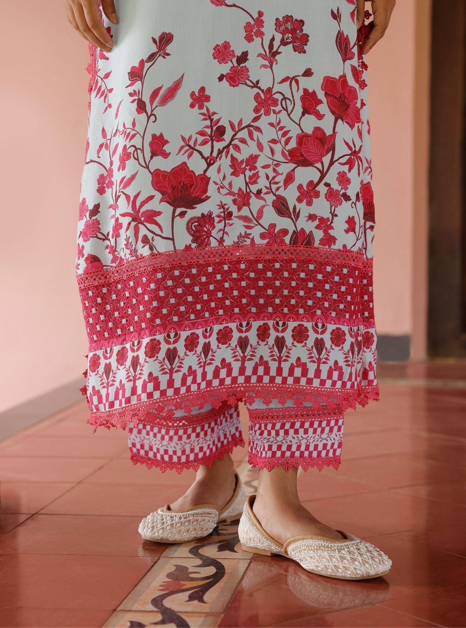 Diti Lawn Printed Blue Kurta Set