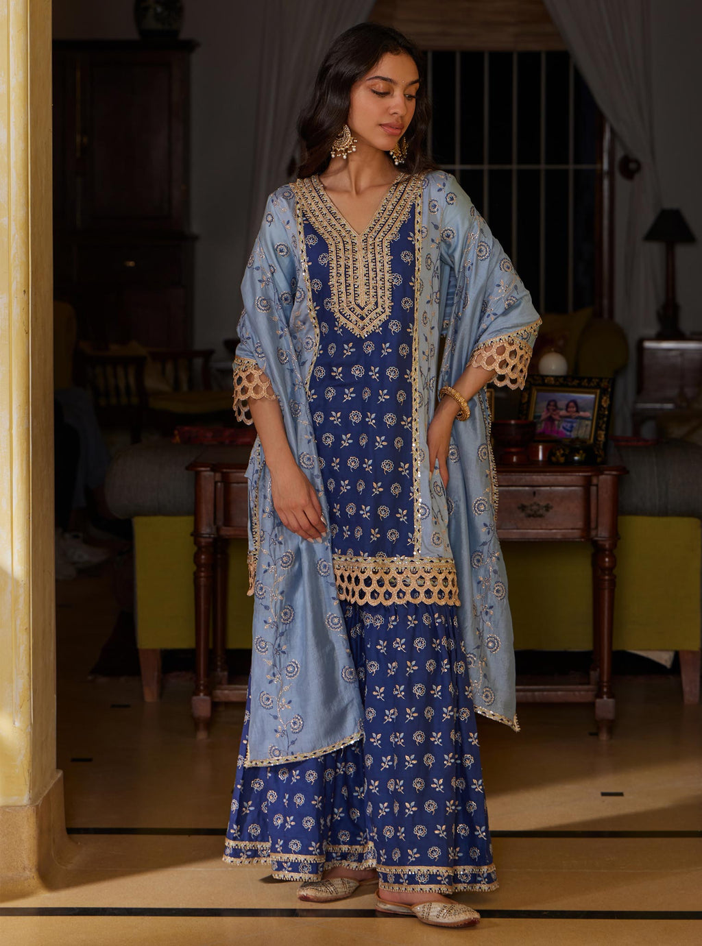 Pravi Pima Green Kurta Set
