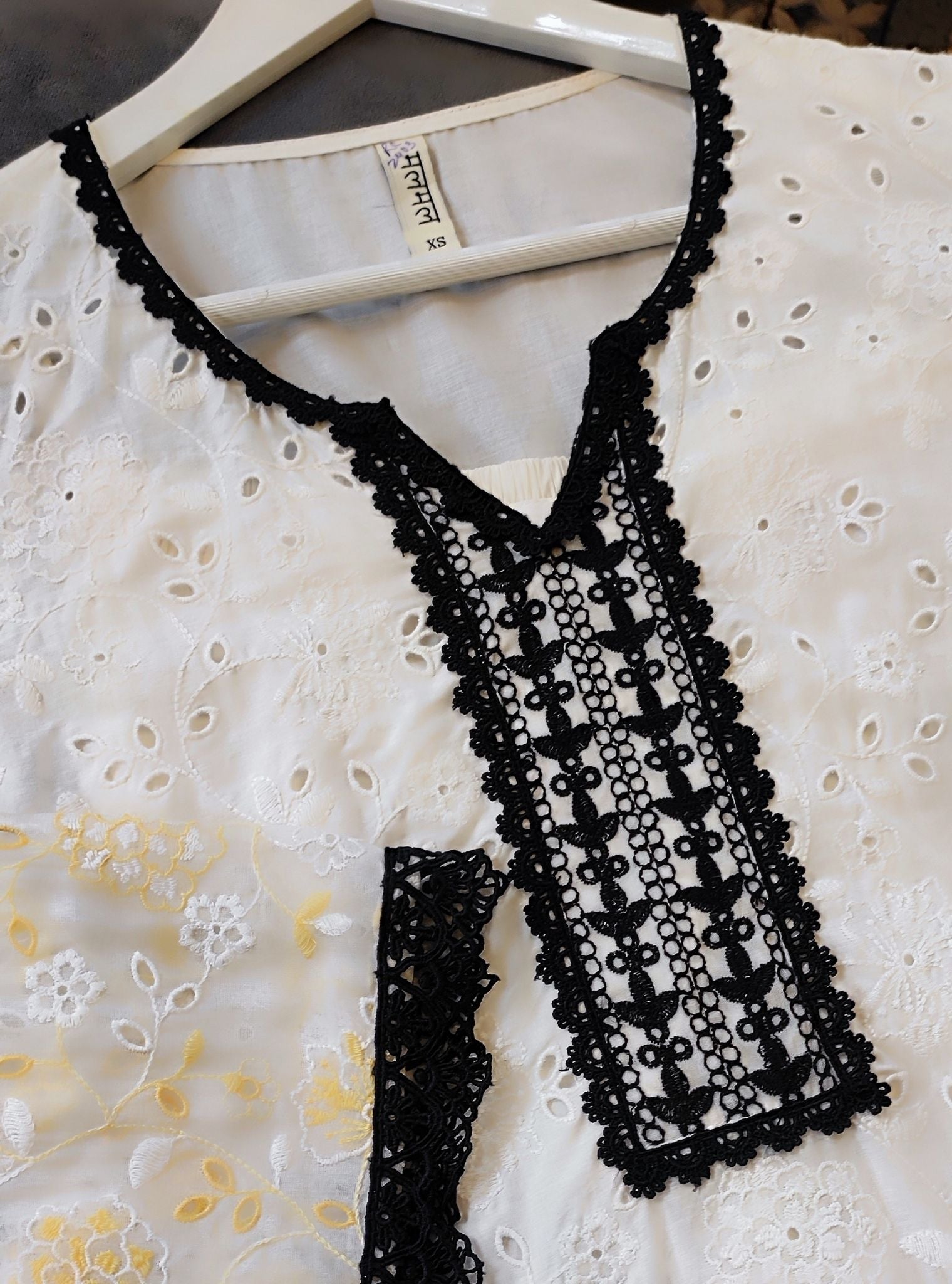 Aaroh Supima Cotton Off White Kurta Set