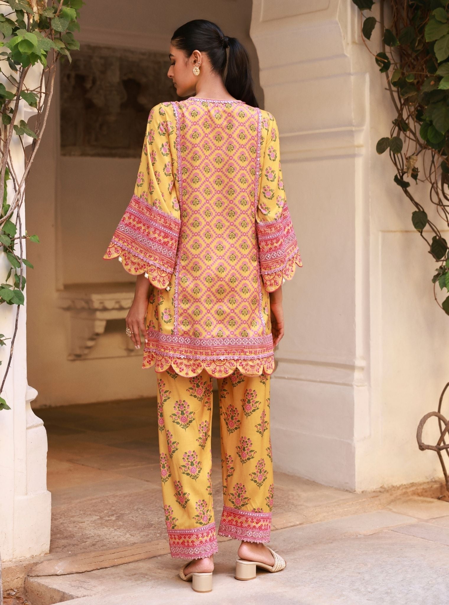 Kalari Lawn Mustard Kurta Set