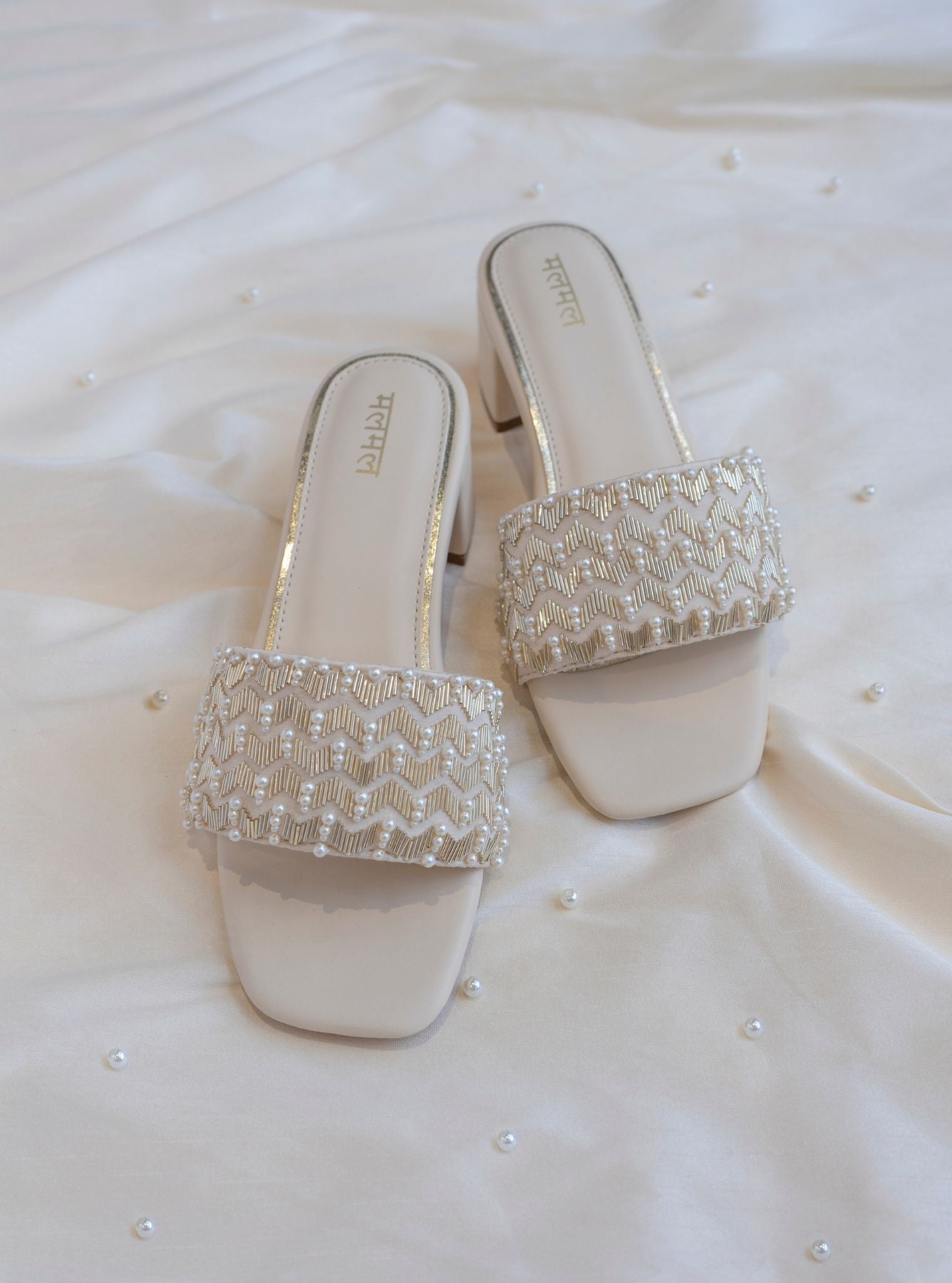 Lata Light Gold Vegan Heel