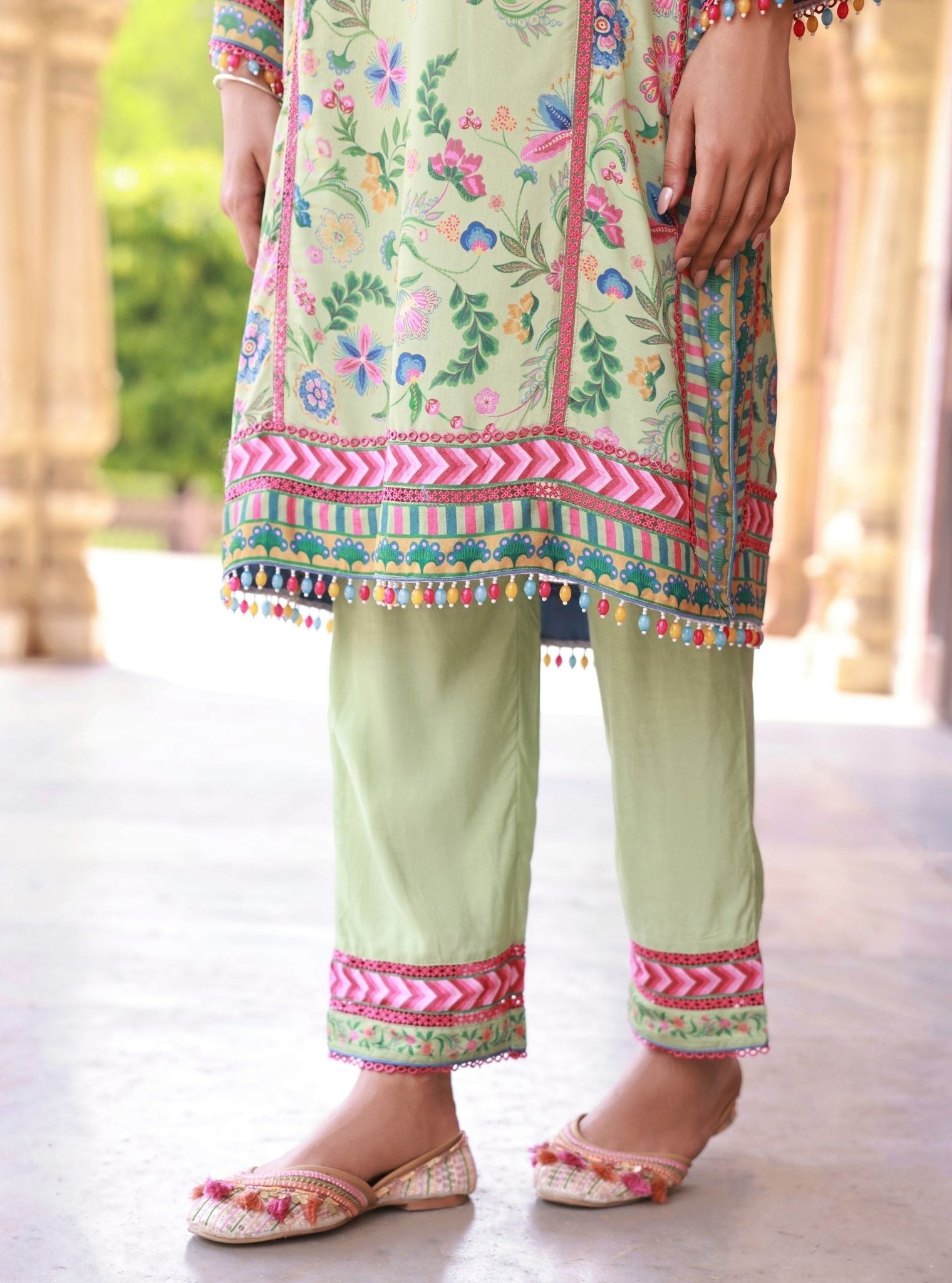 Lelita Lawn Green Kurta Set
