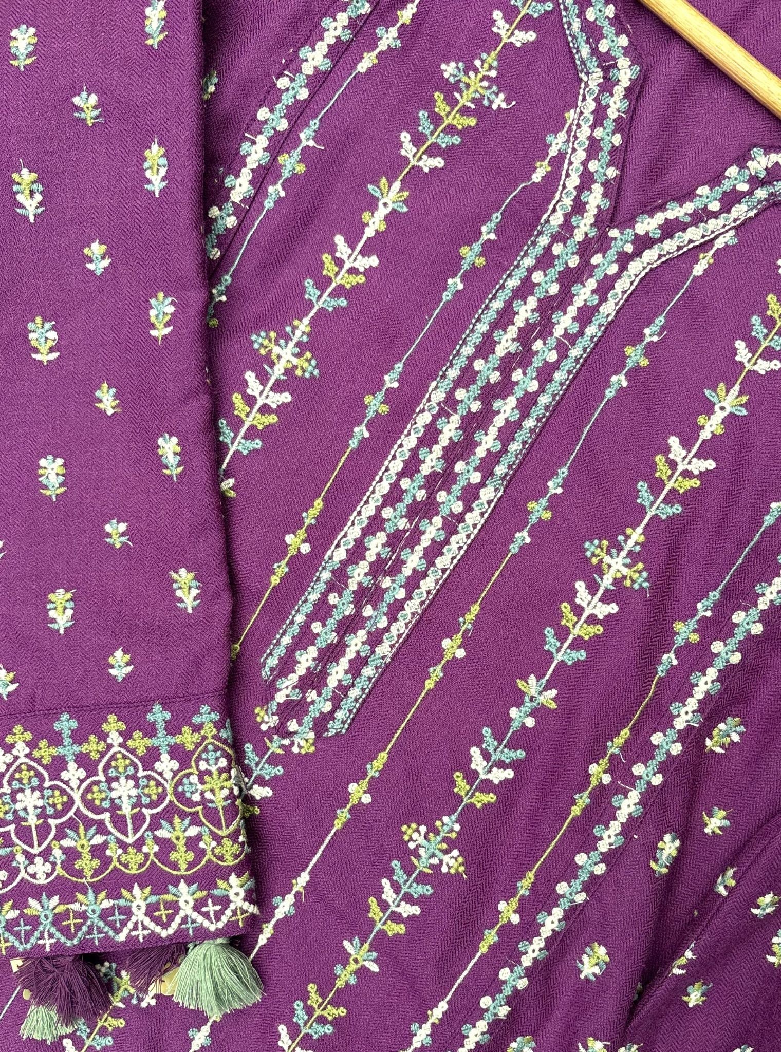 Phoebev Wool Purple Kurta Set