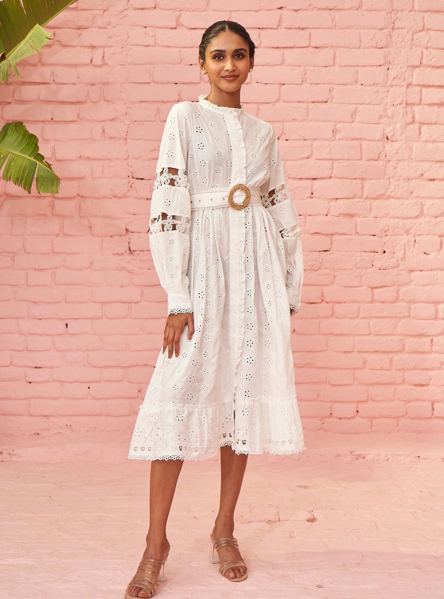 Viv Cotton White Long Dress