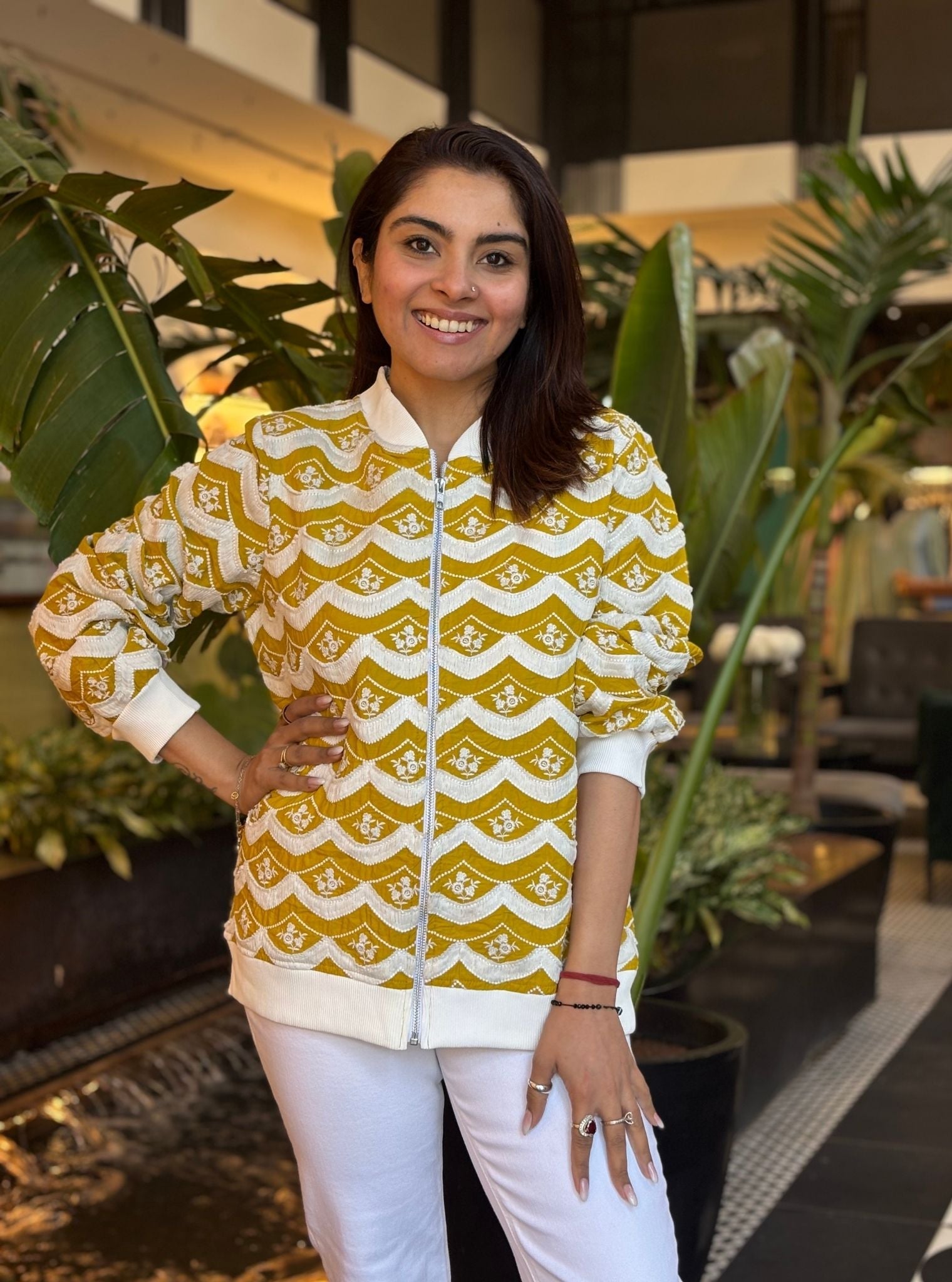 Nele Supima Cotton Mustard Jacket