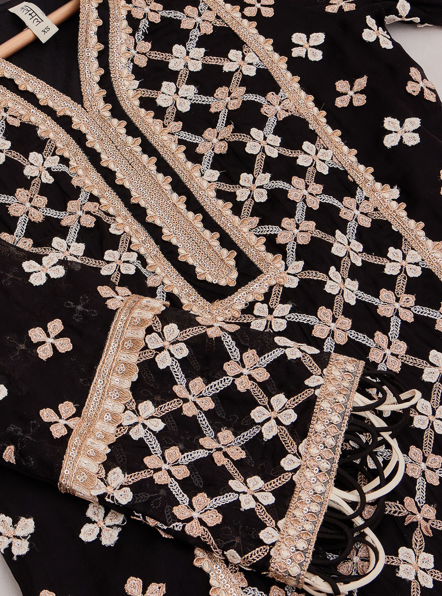 Citra Organza Black Kurta Set