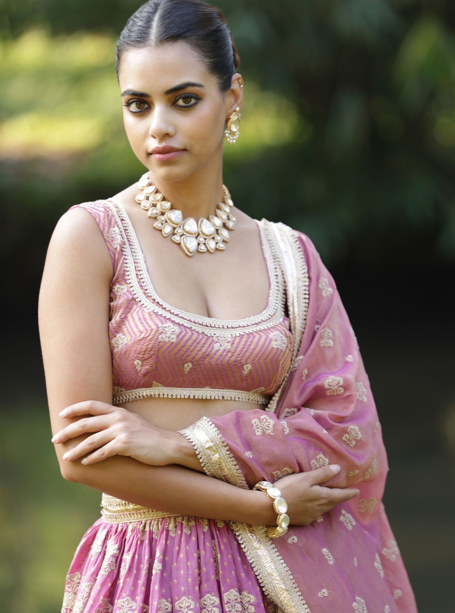 Rang Banarsi Plum Lehenga