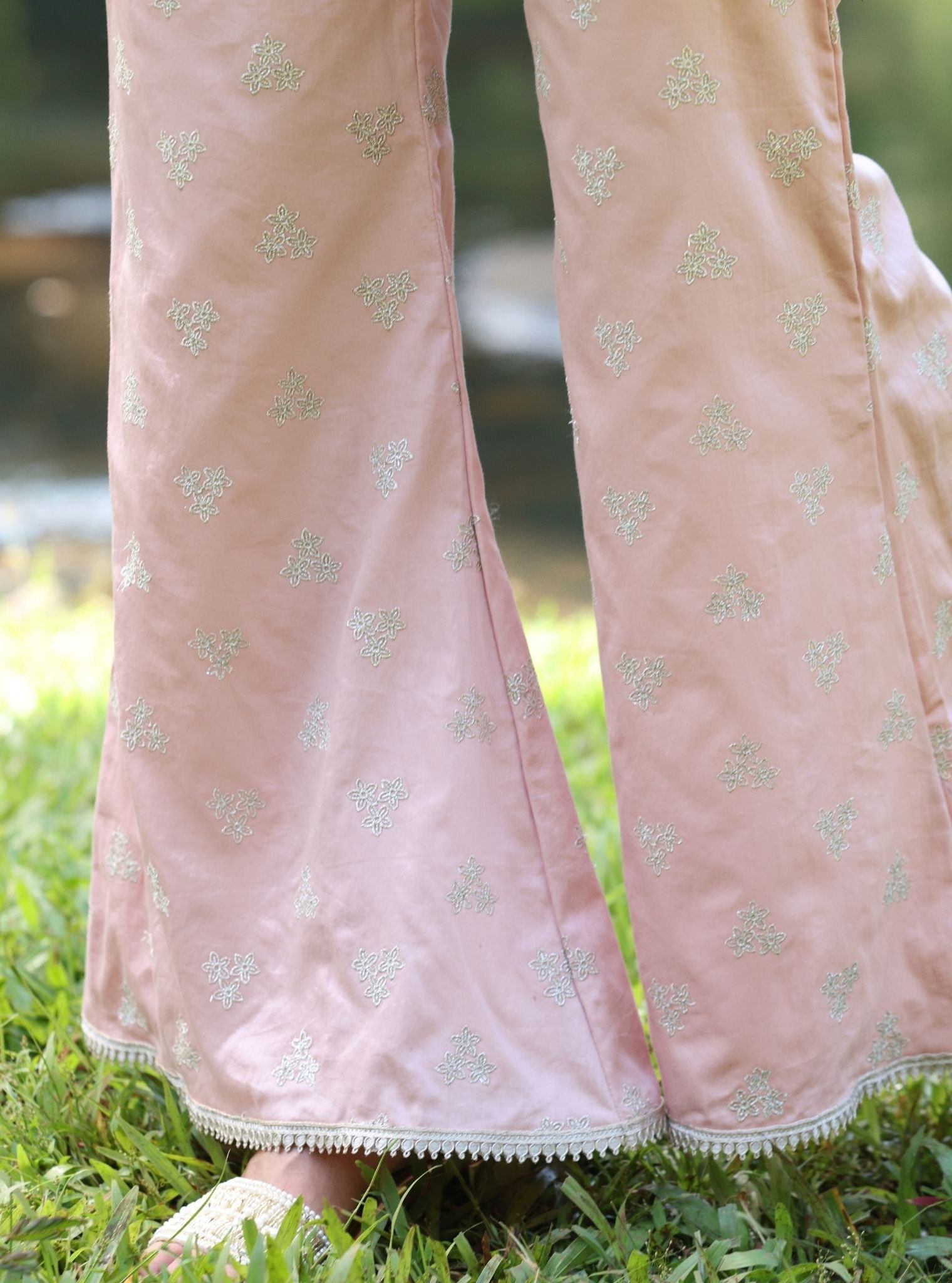 Milan Organza Onion Pink Top Set