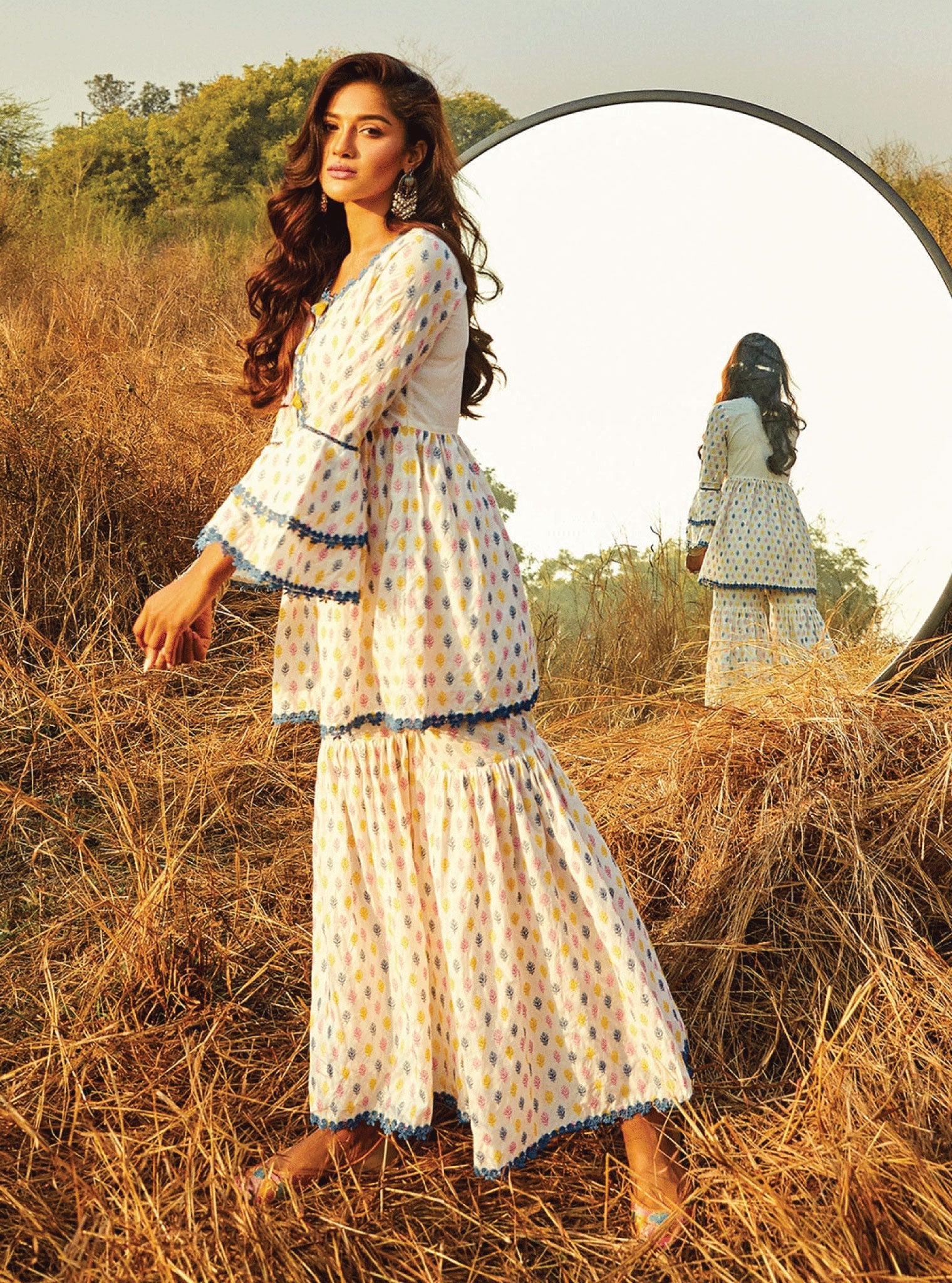 Alpine Supima Cotton Kurta with Sharara Set