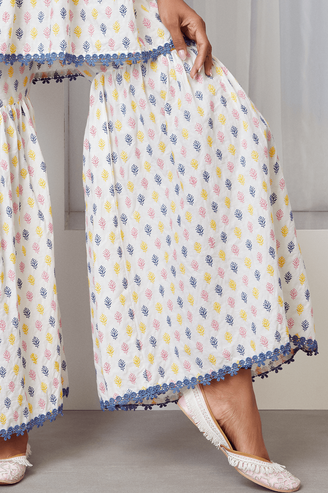 Alpine Supima Cotton Kurta with Sharara Set