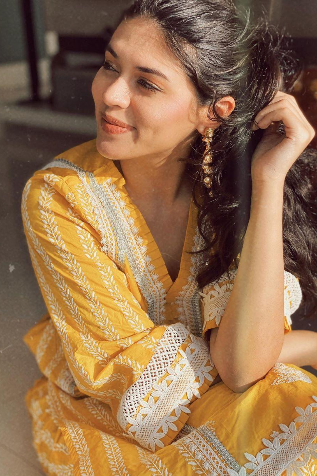 Mulmul Cotton Amelia Kurta With Amelia Pyajama