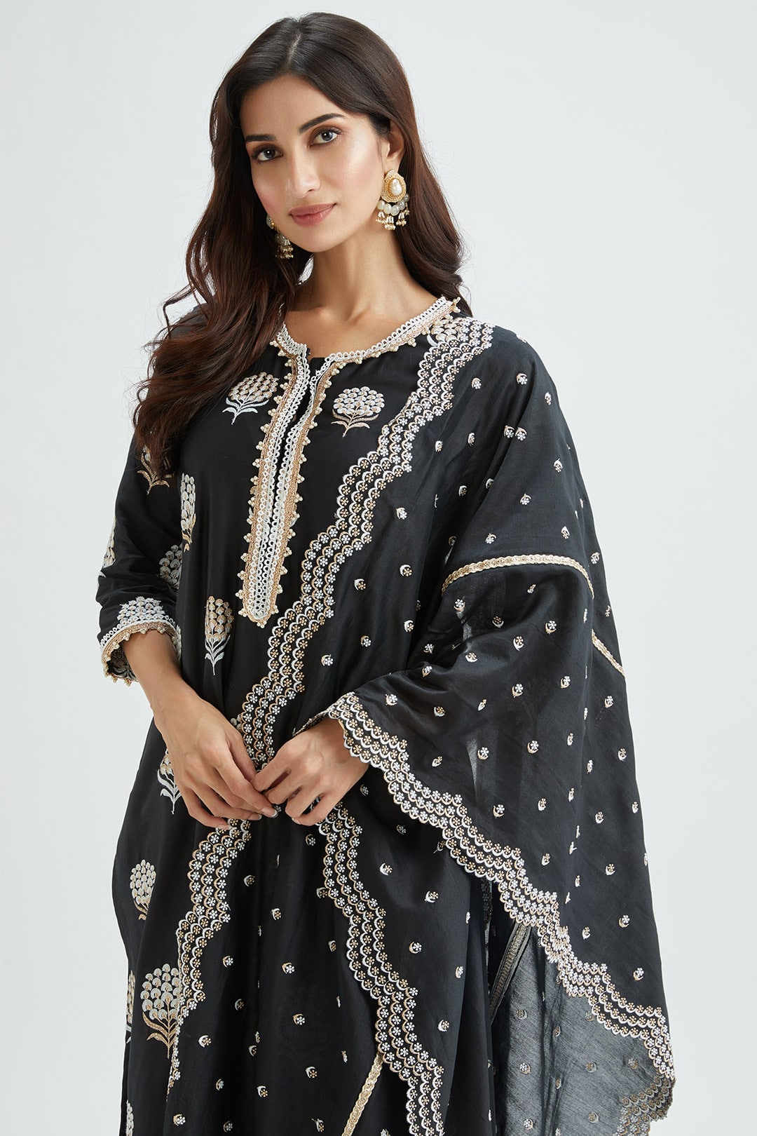 Petra Dupatta BLACK