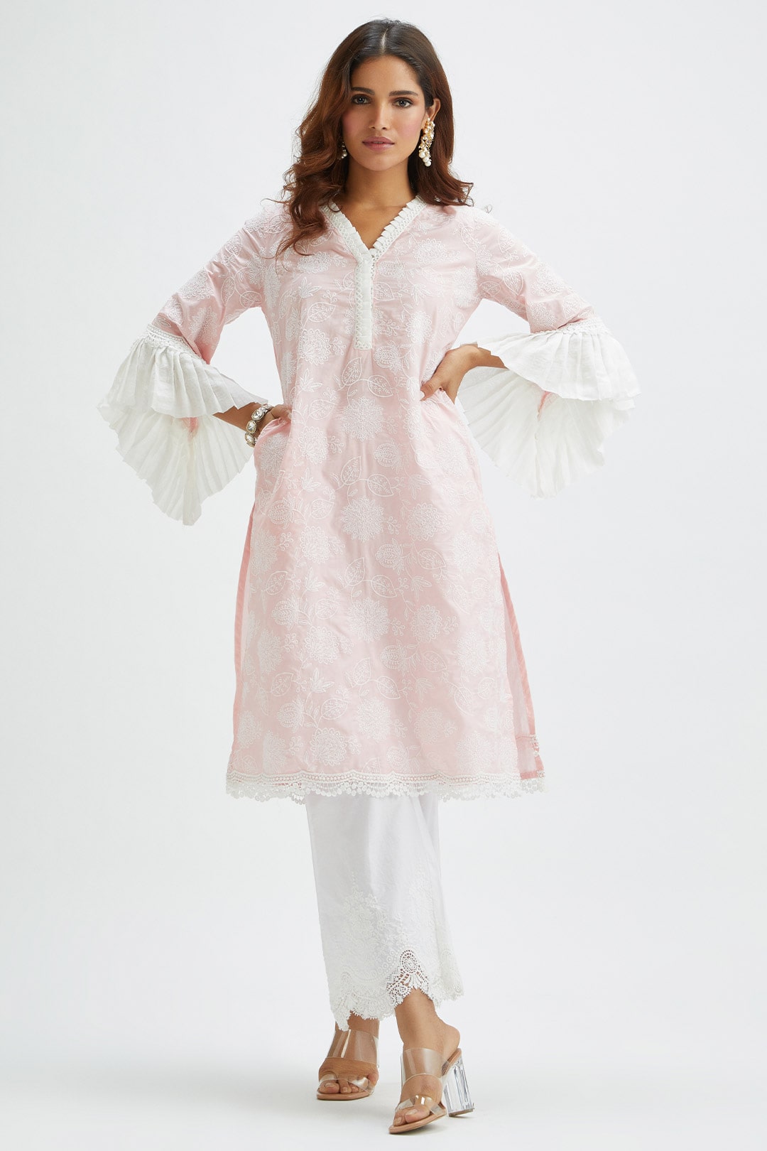 Dunlin Supima Cotton Pink Pyjama Set