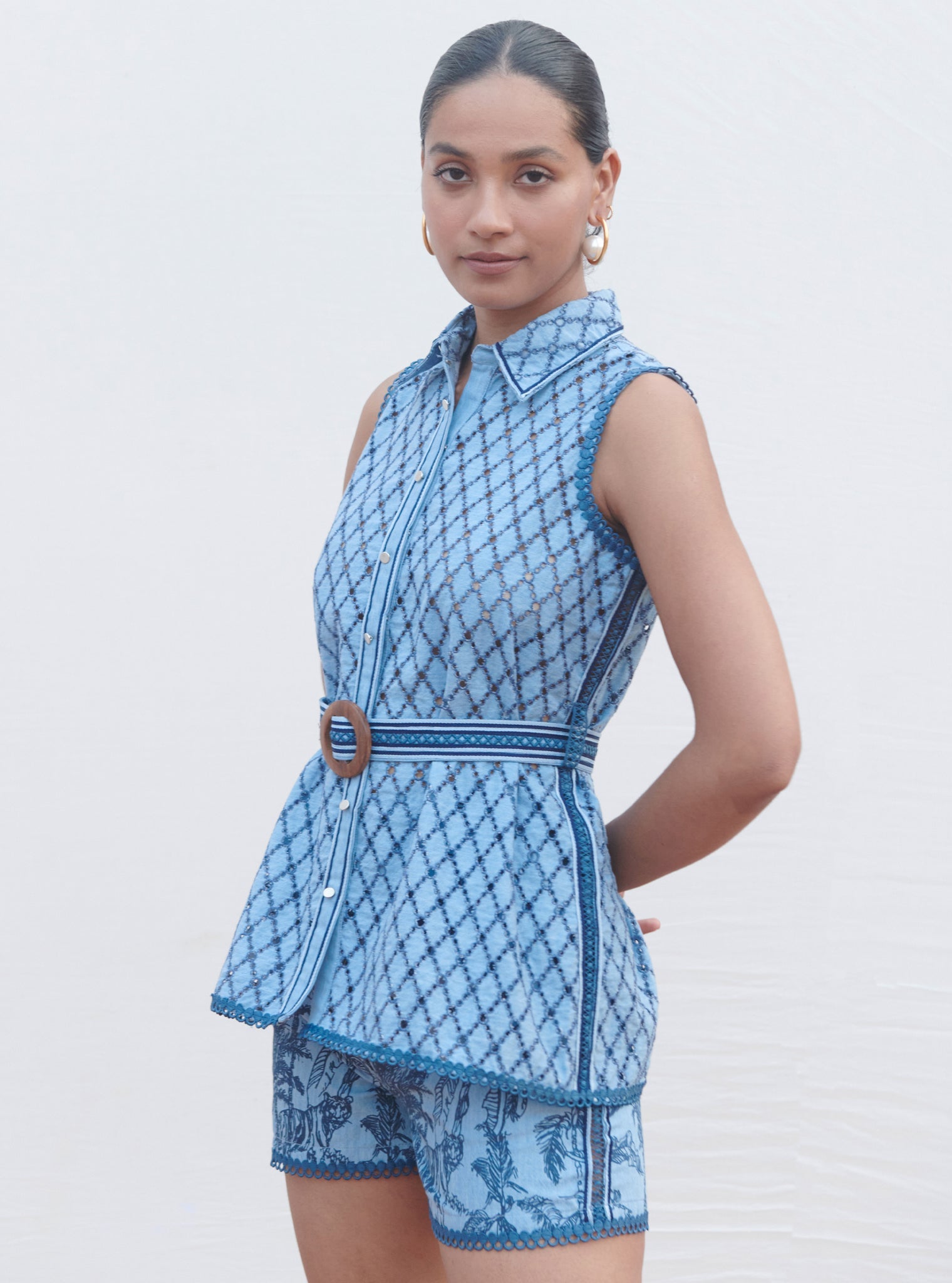 Flynn Denim Light Blue Co-ord Set