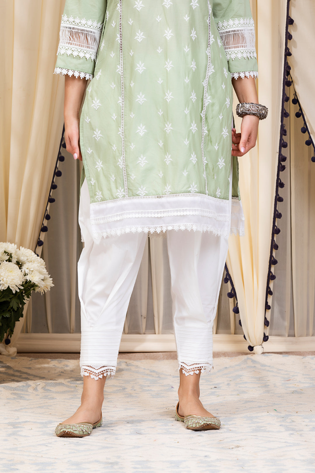 Front Pleated Pyajama