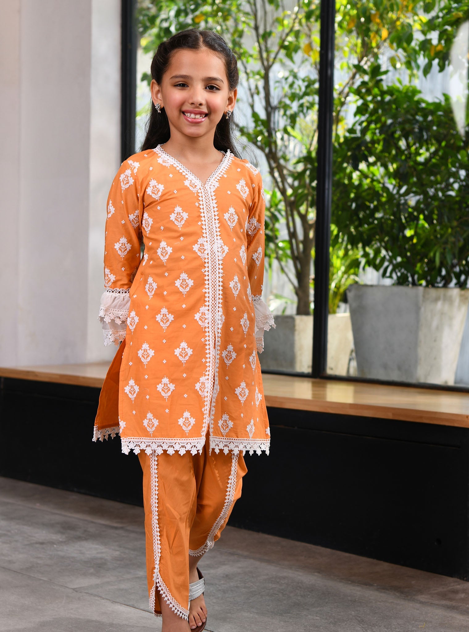 Hope Supima Cotton Orange Kurta Set