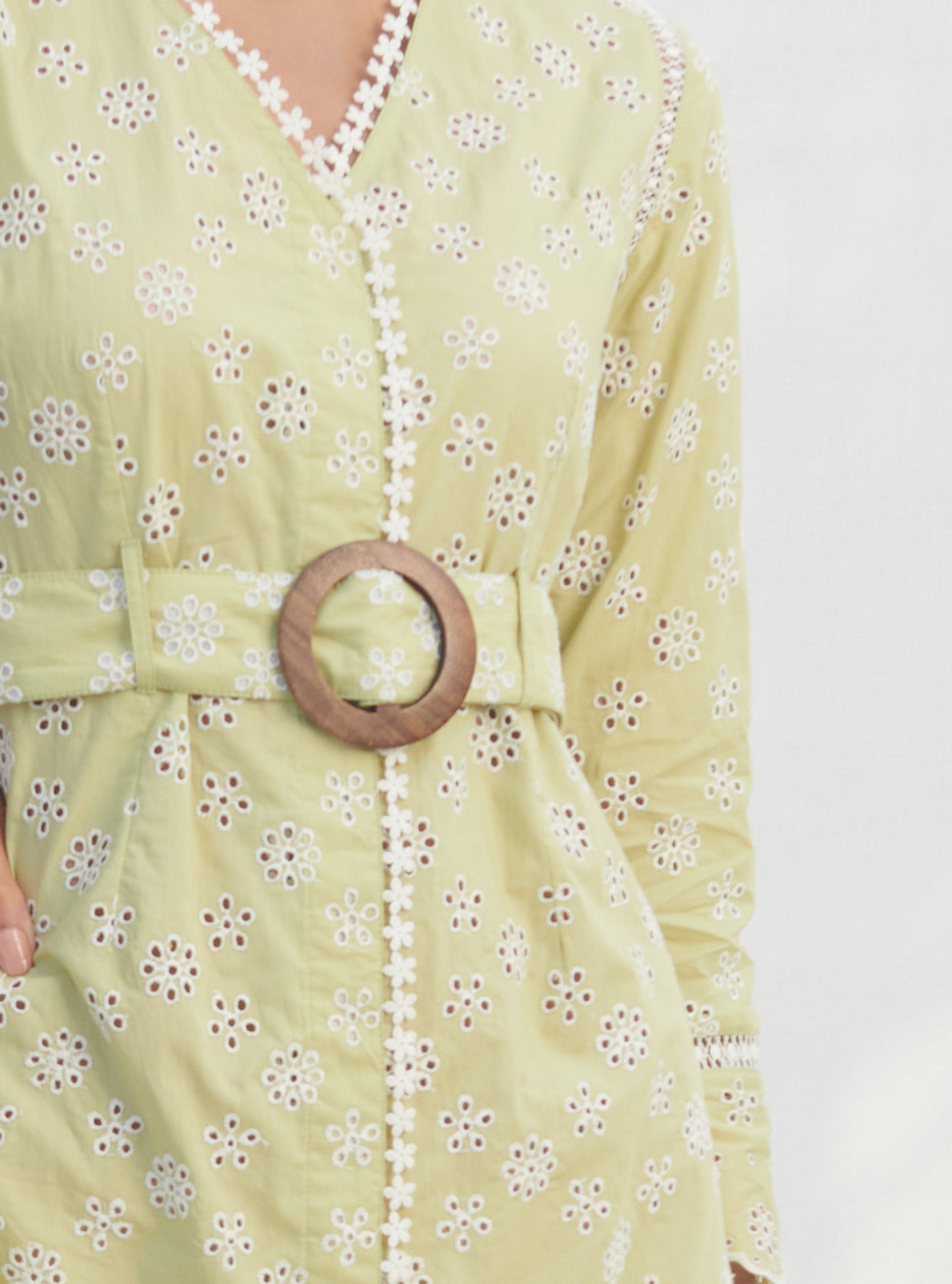 Lillian Supima Cotton Green Dress