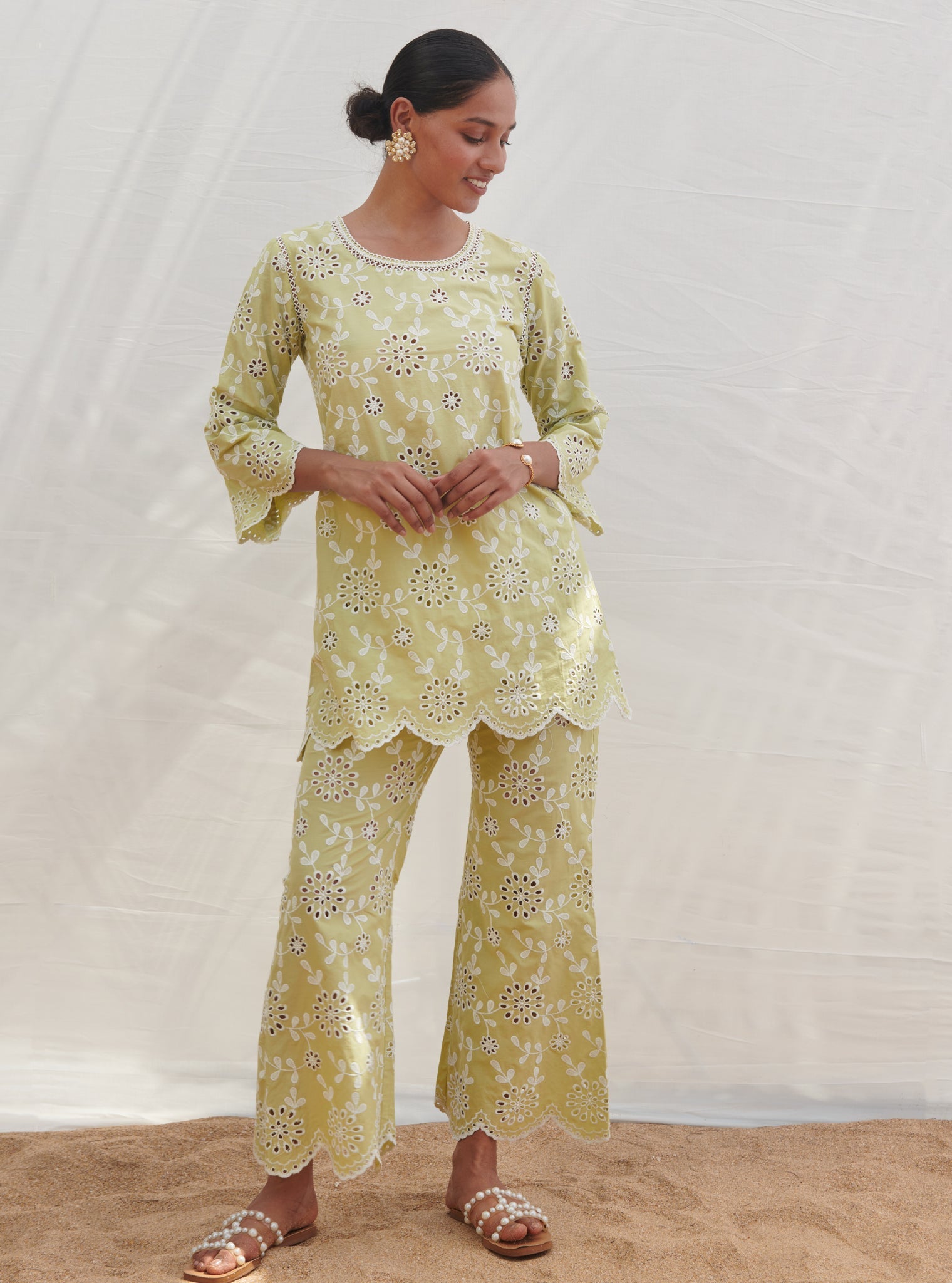 Myrtle Supima Cotton Green Co-ord Set