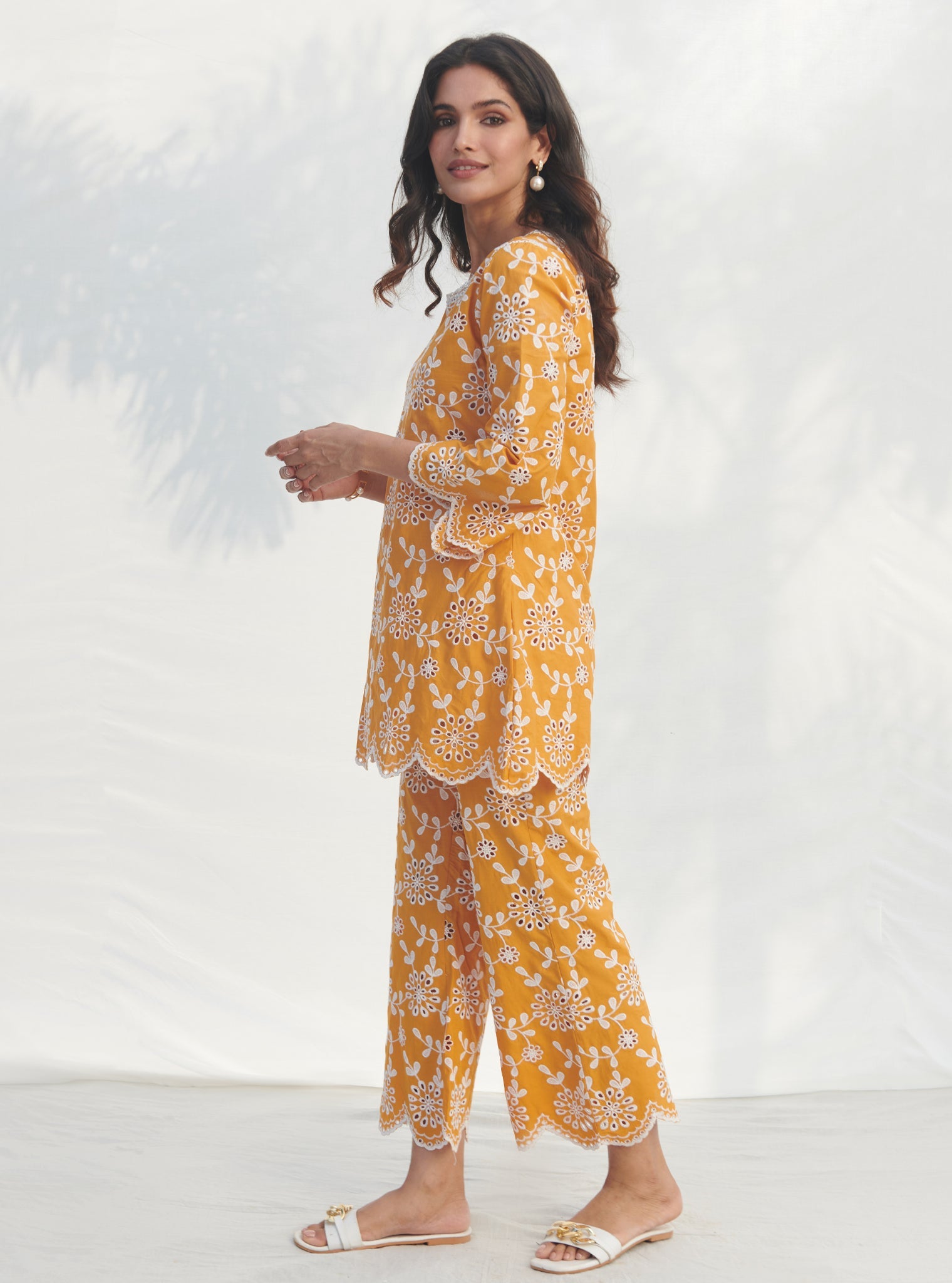 Myrtle Supima Cotton Orange Co-ord Set