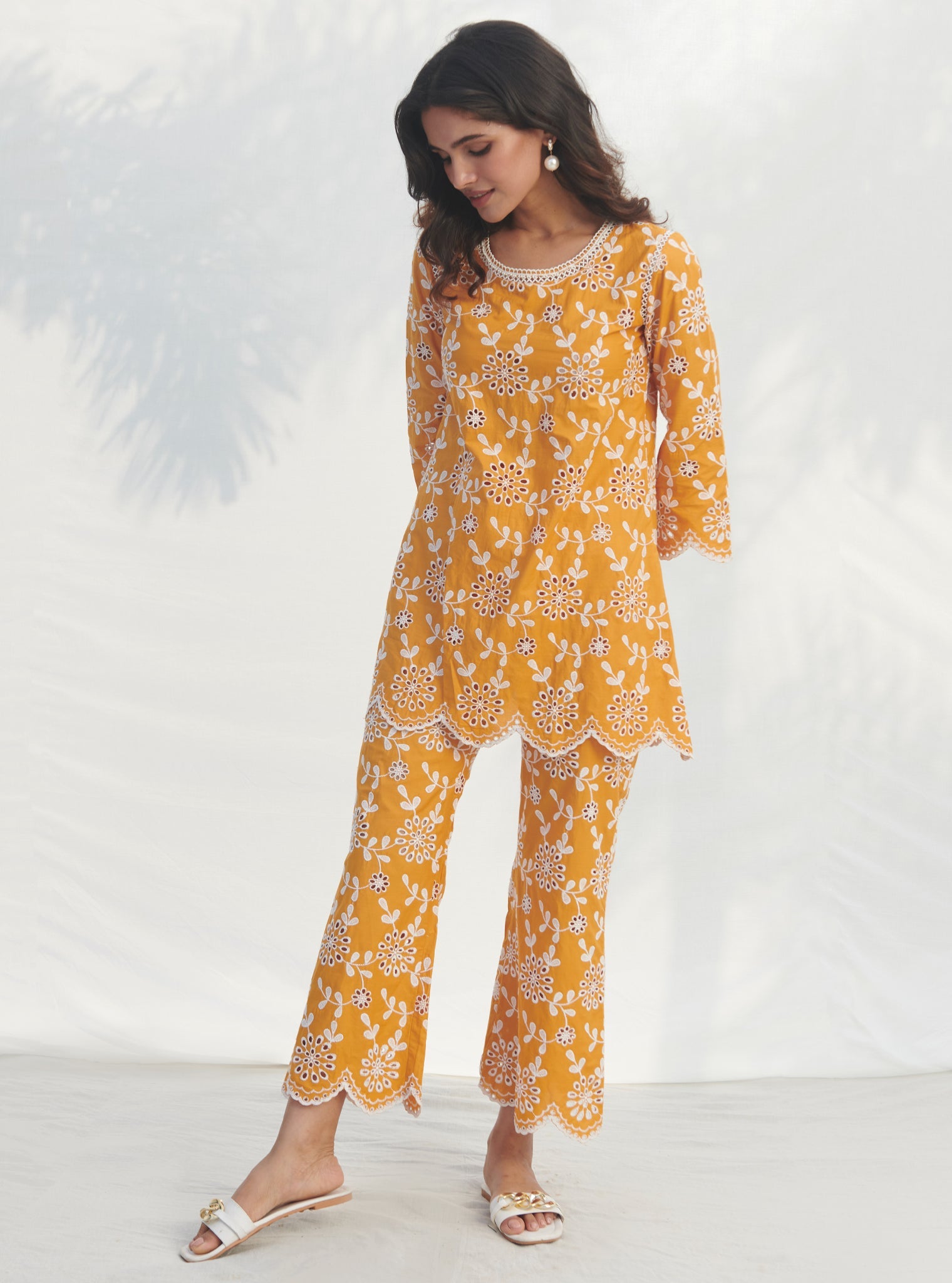 Myrtle Supima Cotton Orange Co-ord Set