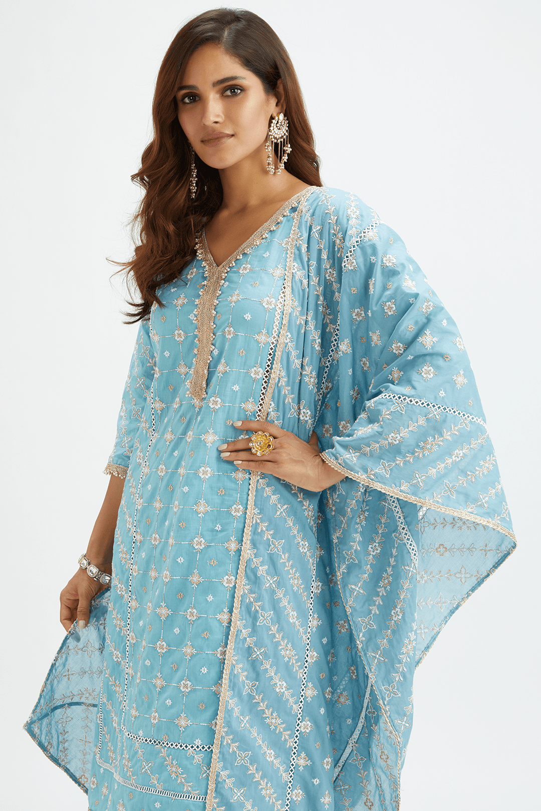 Pelican Teal Kurta