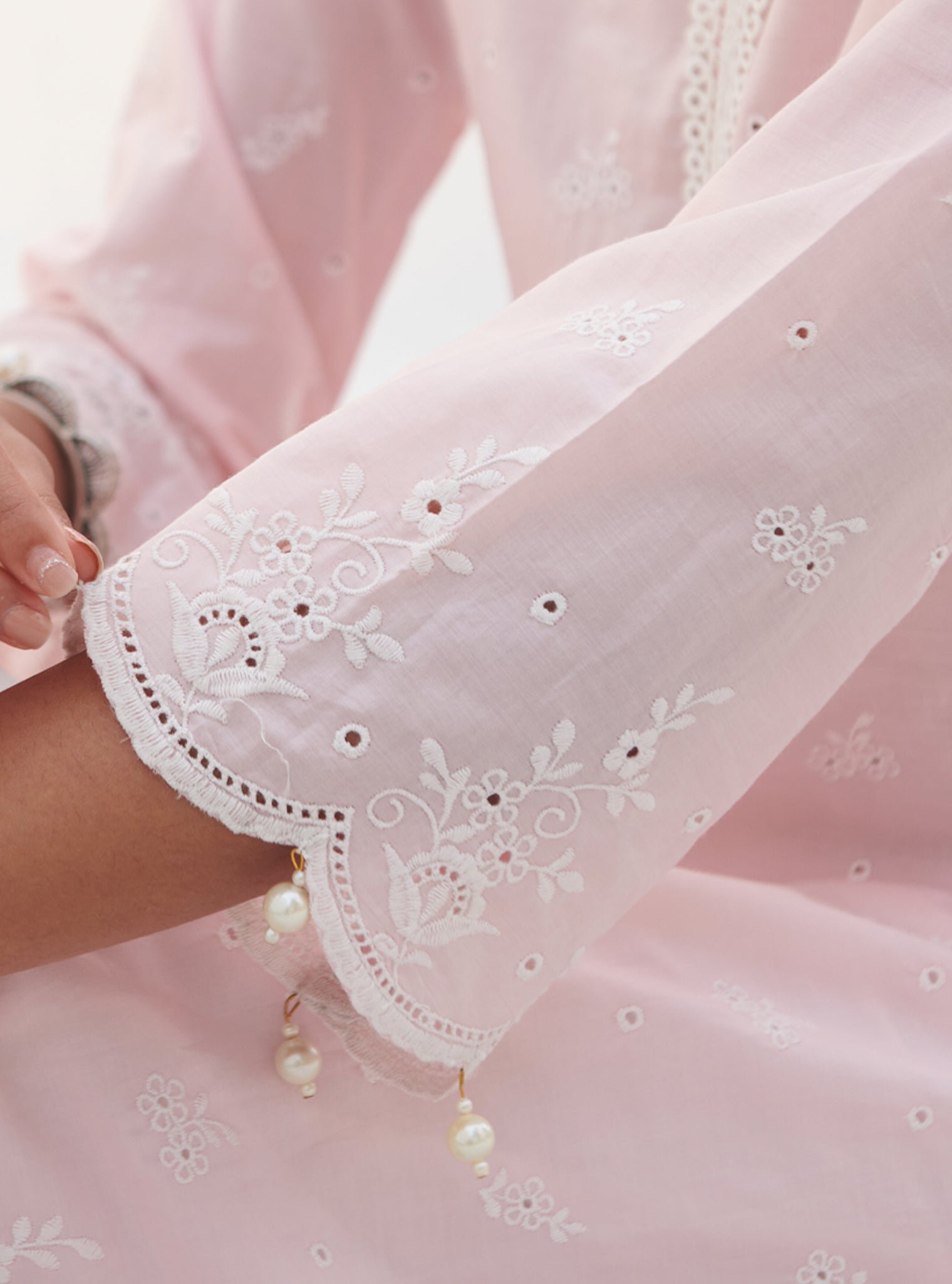 Revora Supima Cotton Pink Kurta Set