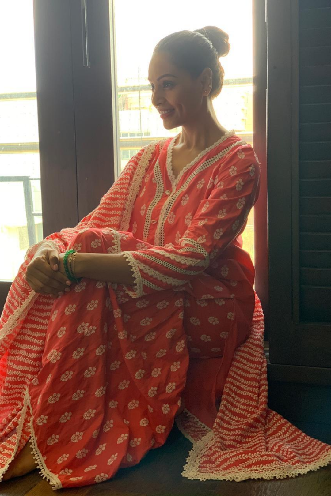 Savina Supima Cotton Kurta with Garara Set