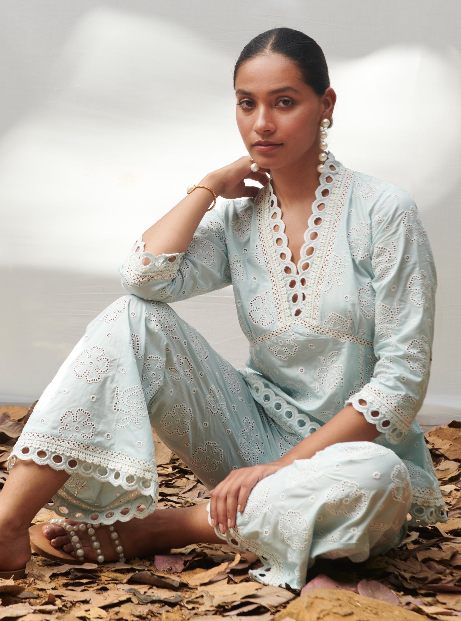 Torenia Supima Cotton Blue Co-ord Set