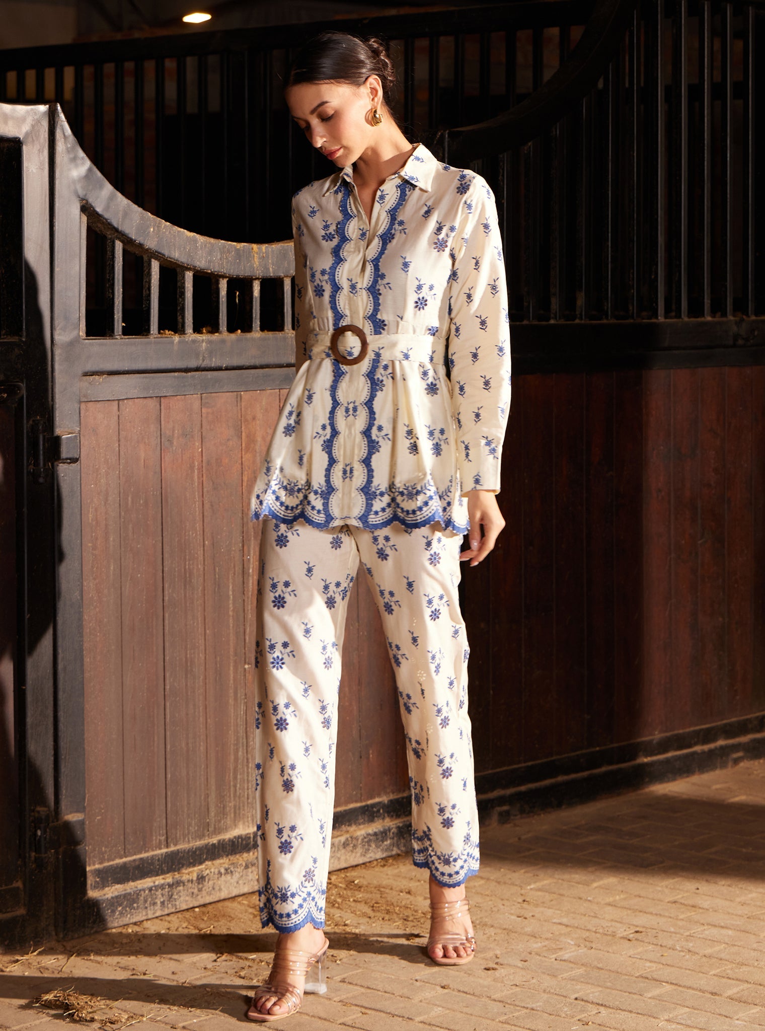 Daphne Pima Off White Co-ord Set