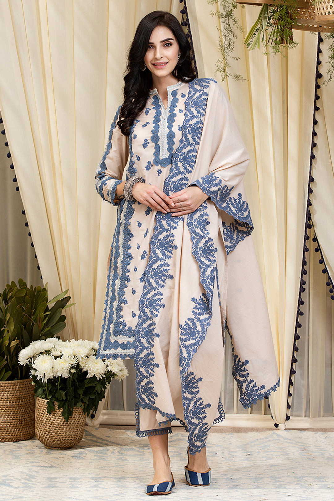 Mulmul Supima Cotton Daniella Kurta