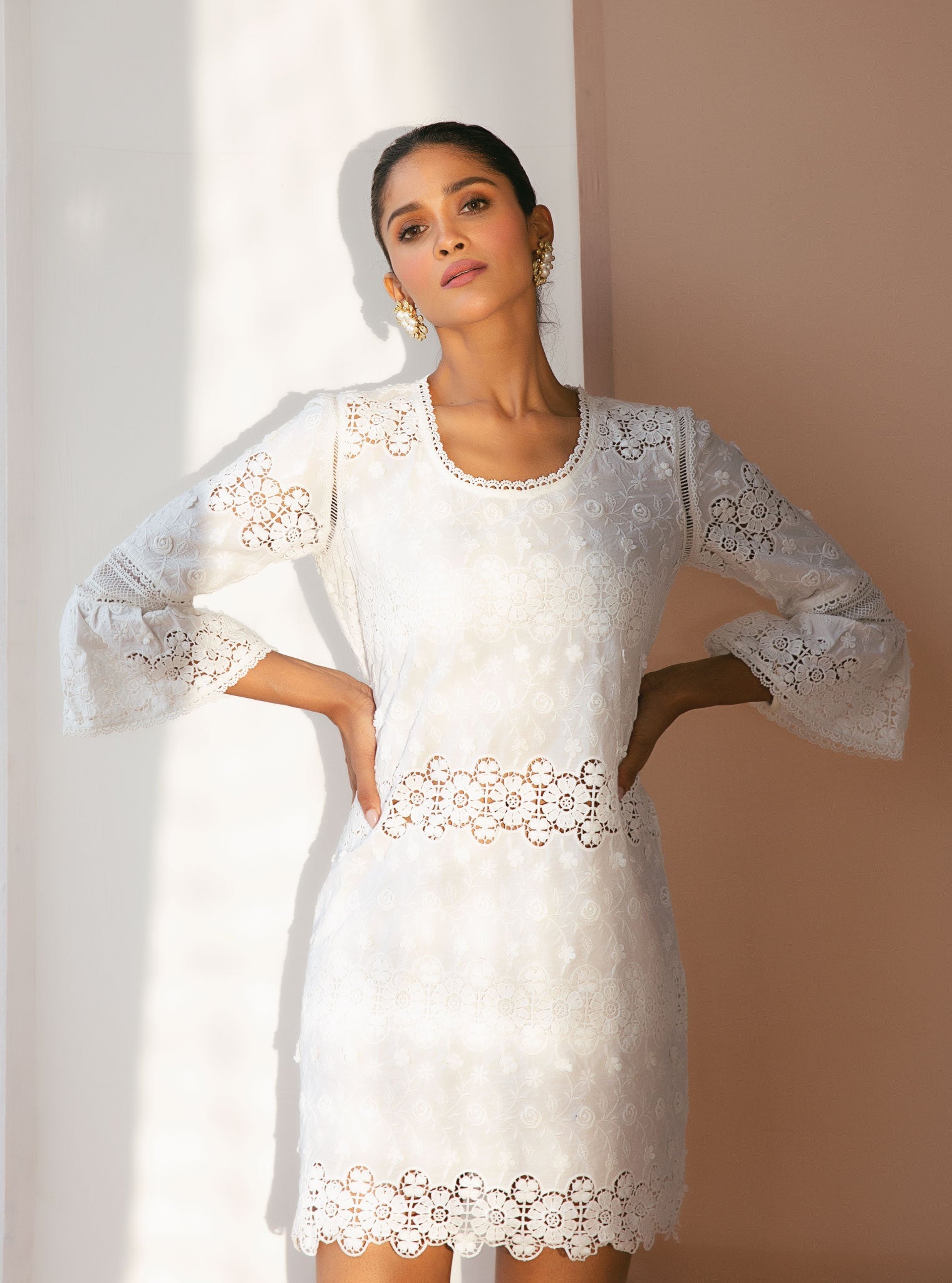 Inessa Supima Cotton White Dress