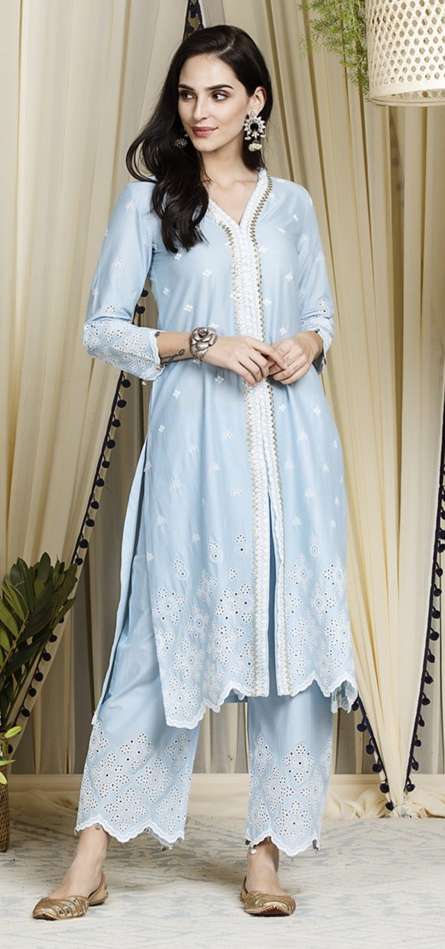 Ophelia Supima Cotton Kurta with Palazzo Set