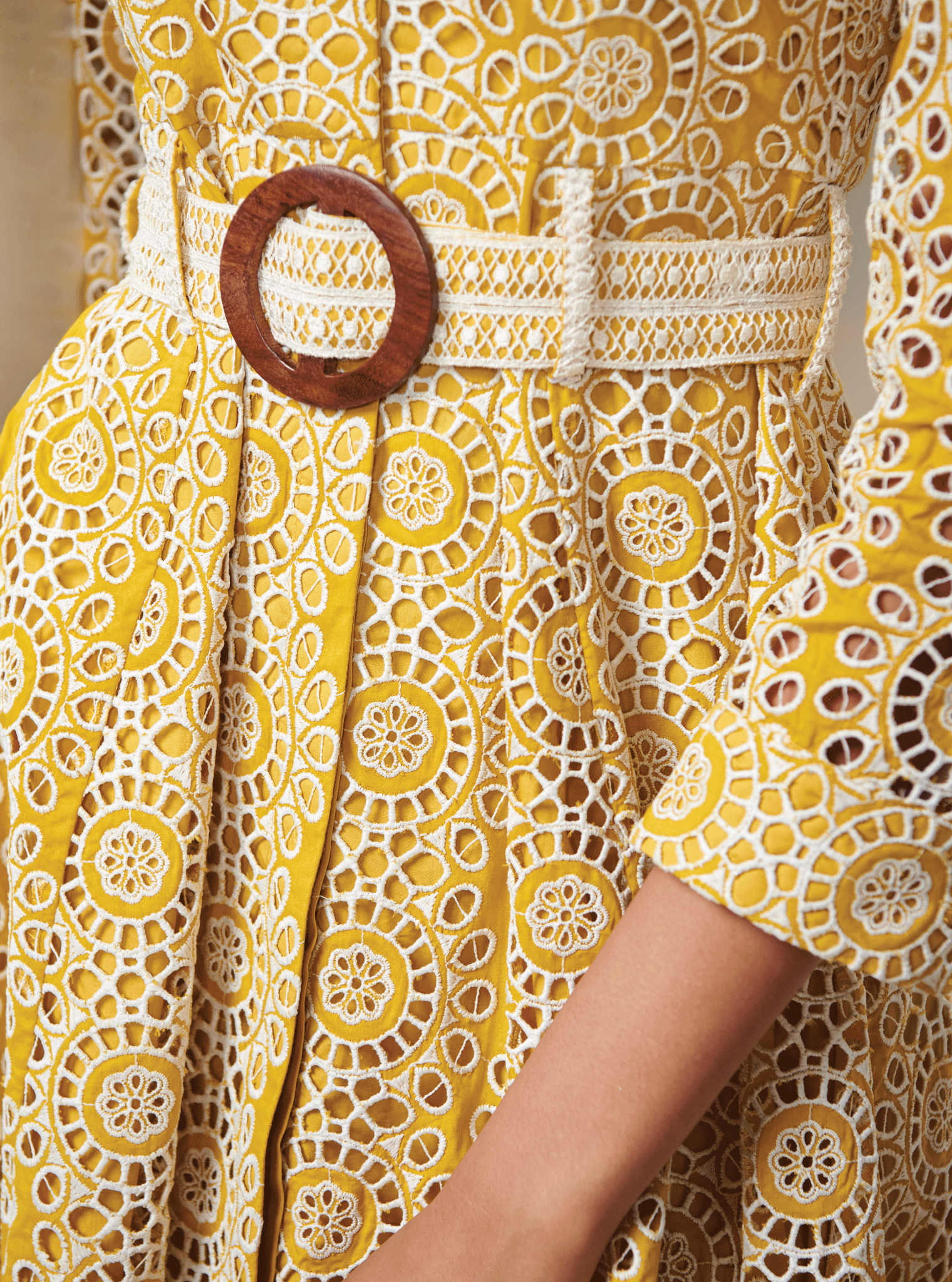 Remy Supima Cotton Mustard Dress