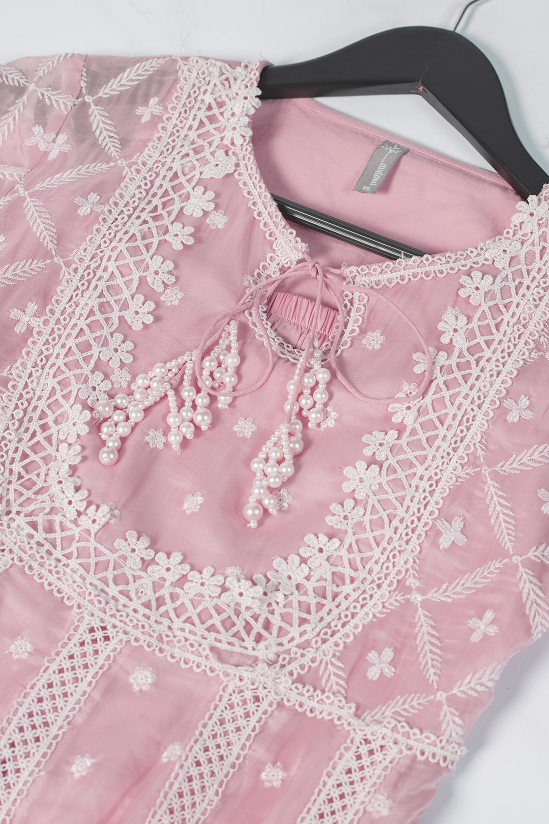 Valerie Tencel Luxe Organza Pink Kurta Set