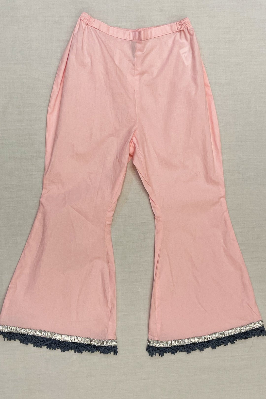 Mulmul Cotton BUD Kurta Pink With BUD PYAJAMA Pink