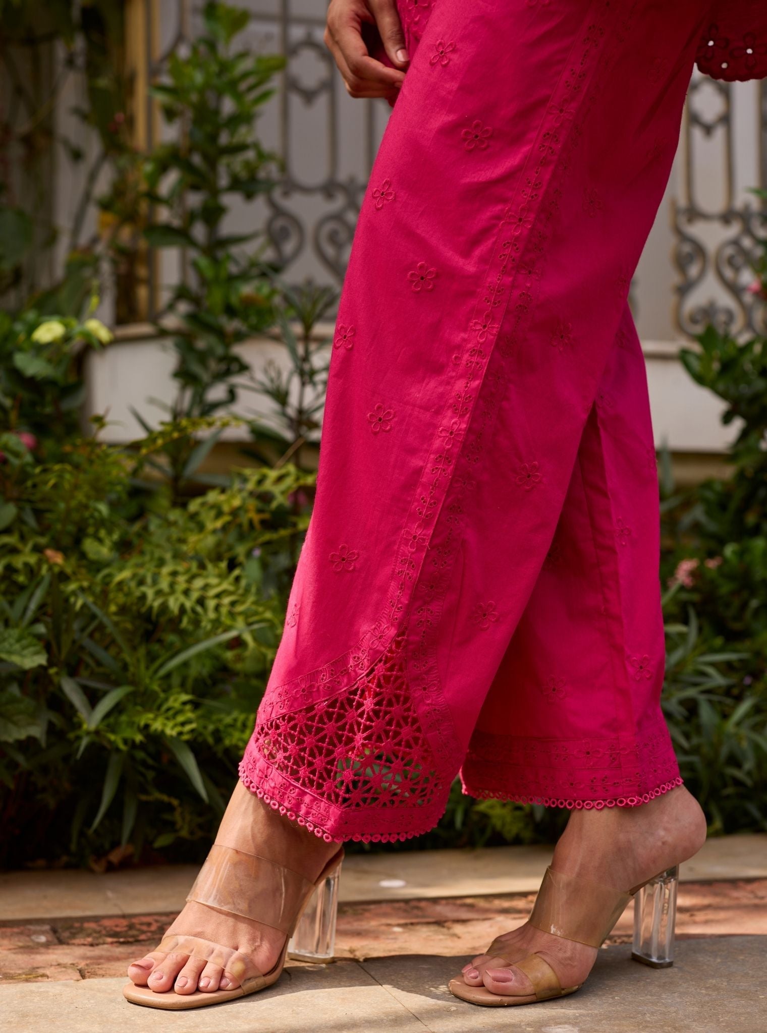 Ishara Supima Cotton Fuschia Co-ord set
