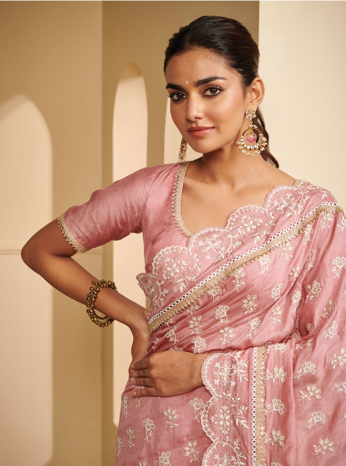 Nirvana Silk Mauve Saree