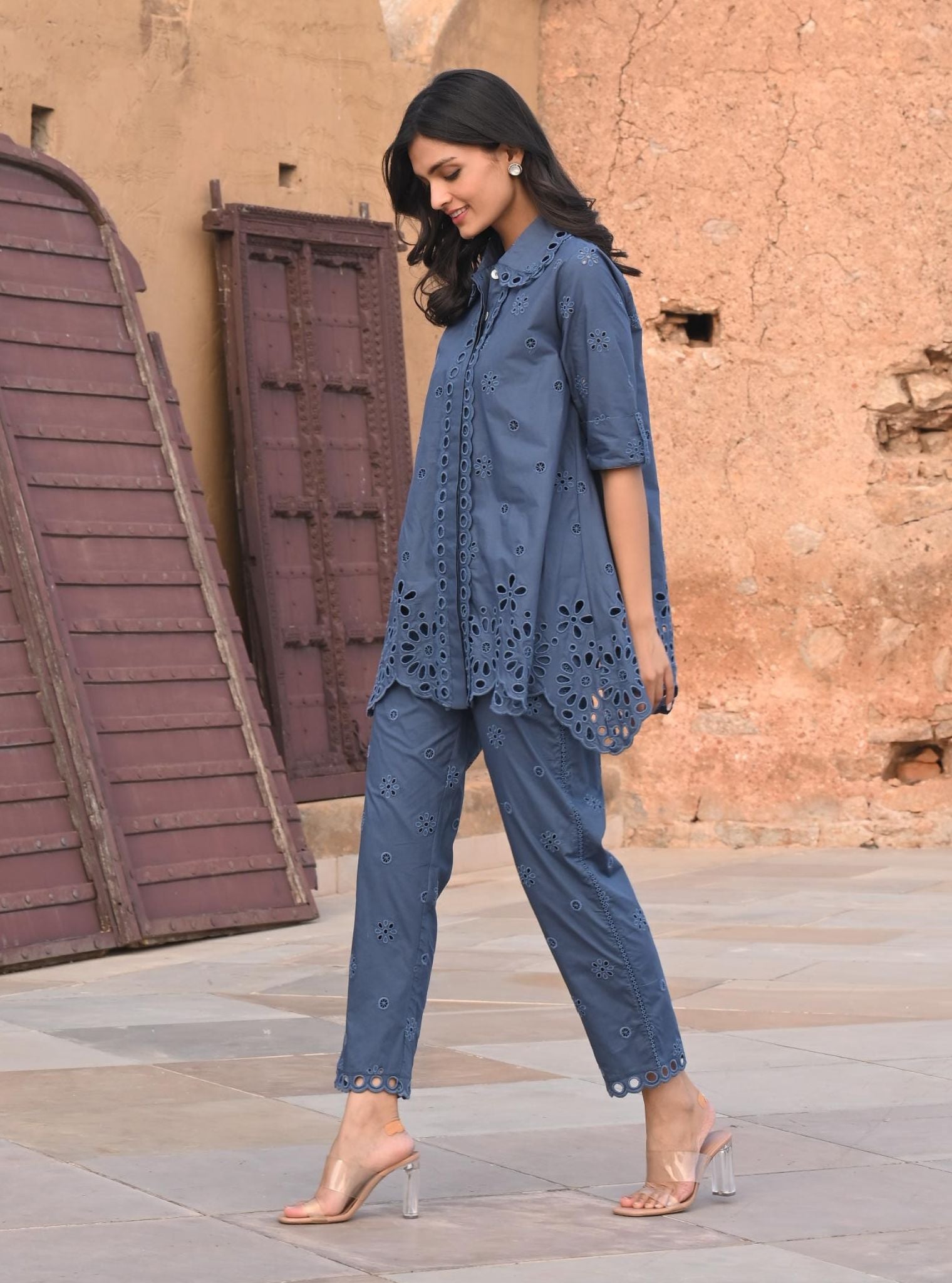 Carlisle Cotton Navy Co-ord Set