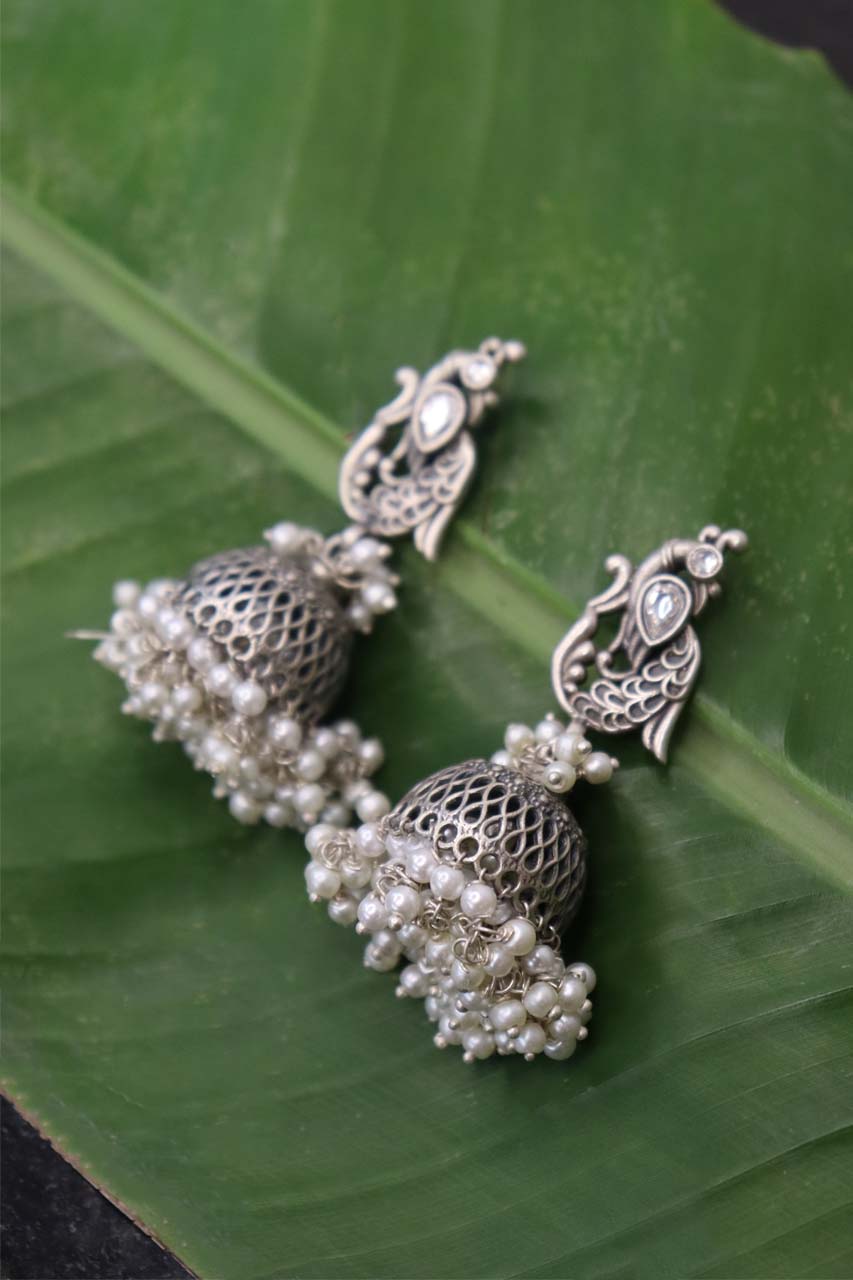 Pure Silver Imara Jhumka