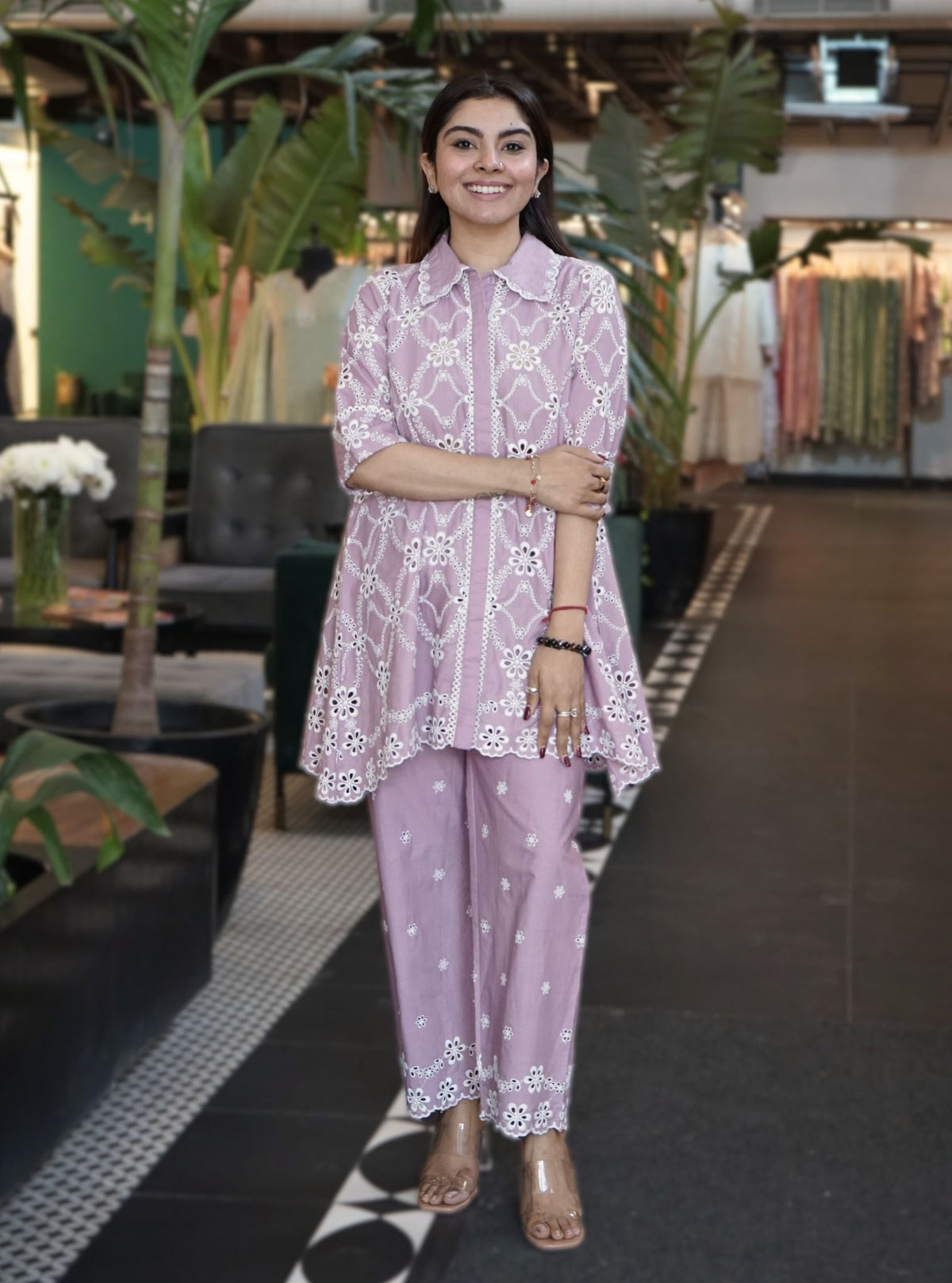 Prue Supima Cotton Lilac Co-ord Set